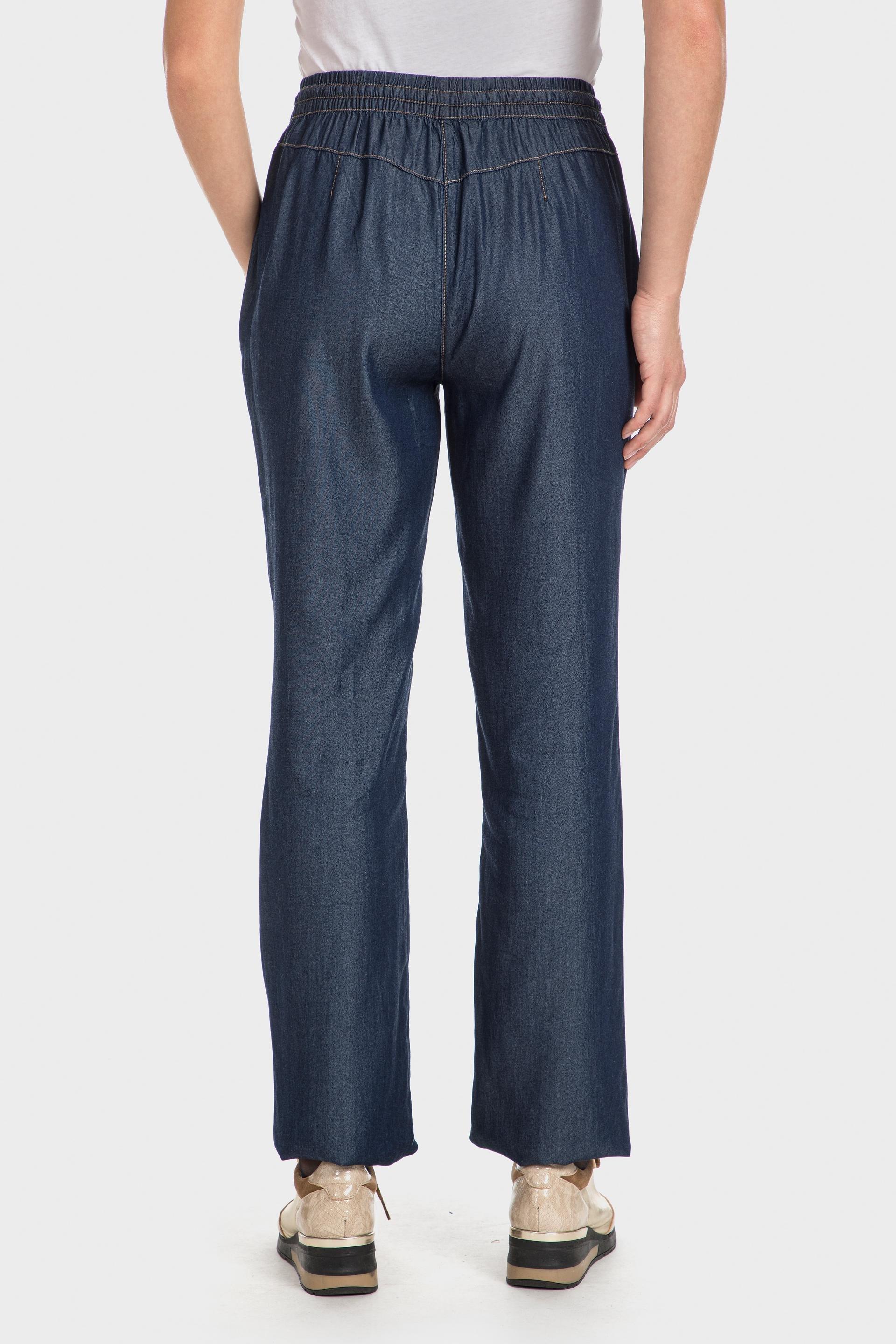 Blue Lyocell Trousers, , large image number 2