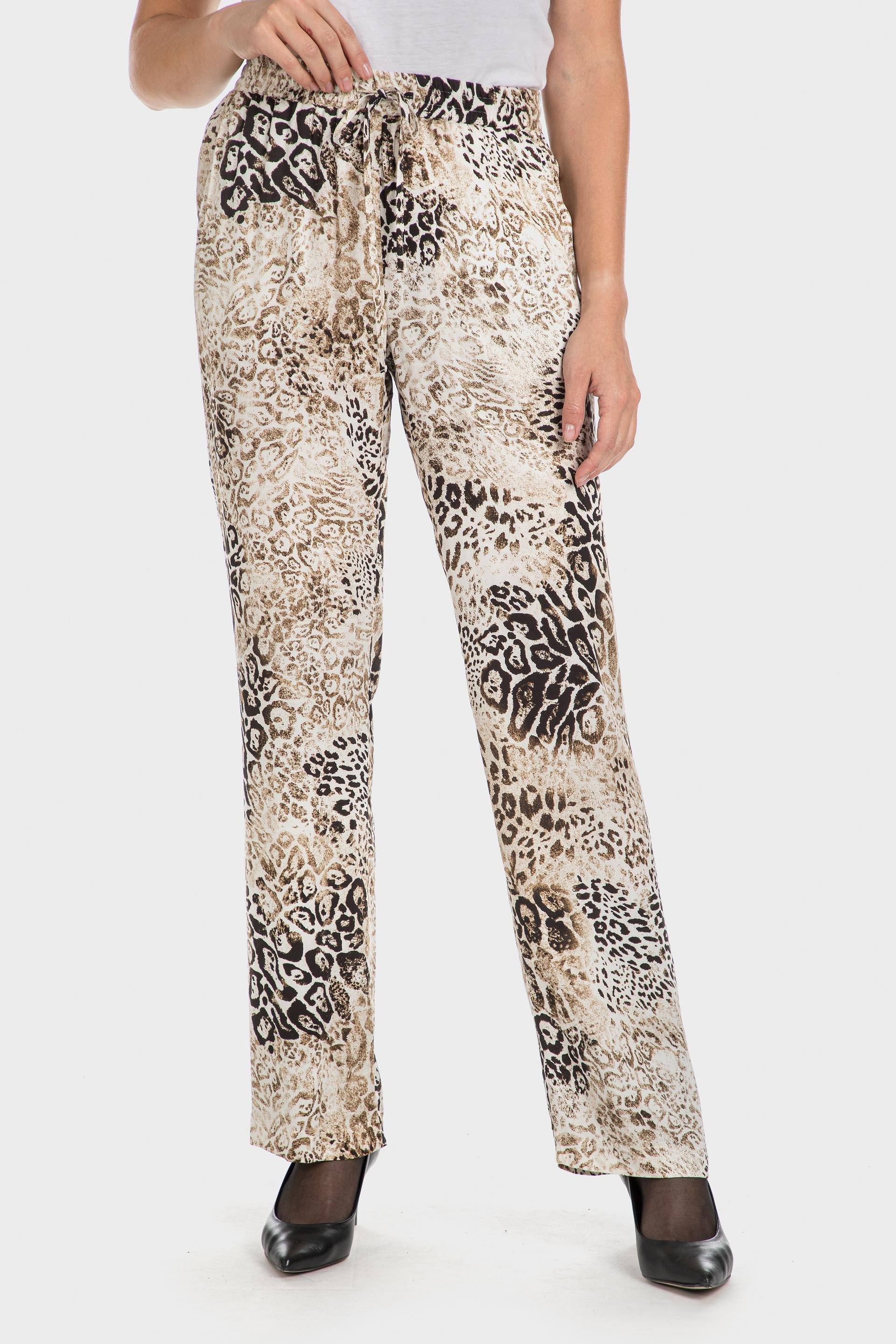 Multicolour Animal Print Trousers, , large image number 1
