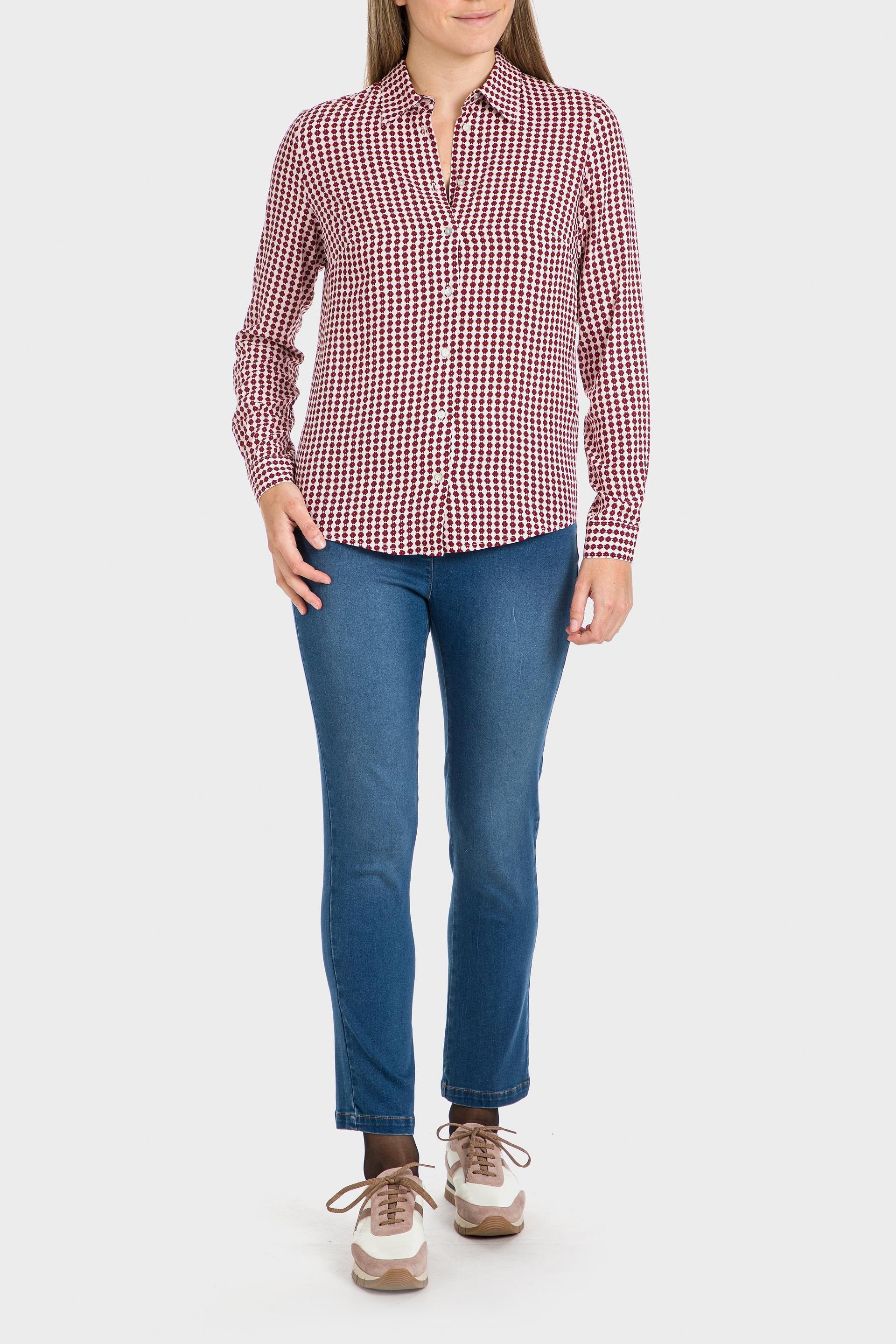 Blue Elastic Denim Trousers, , large image number 0