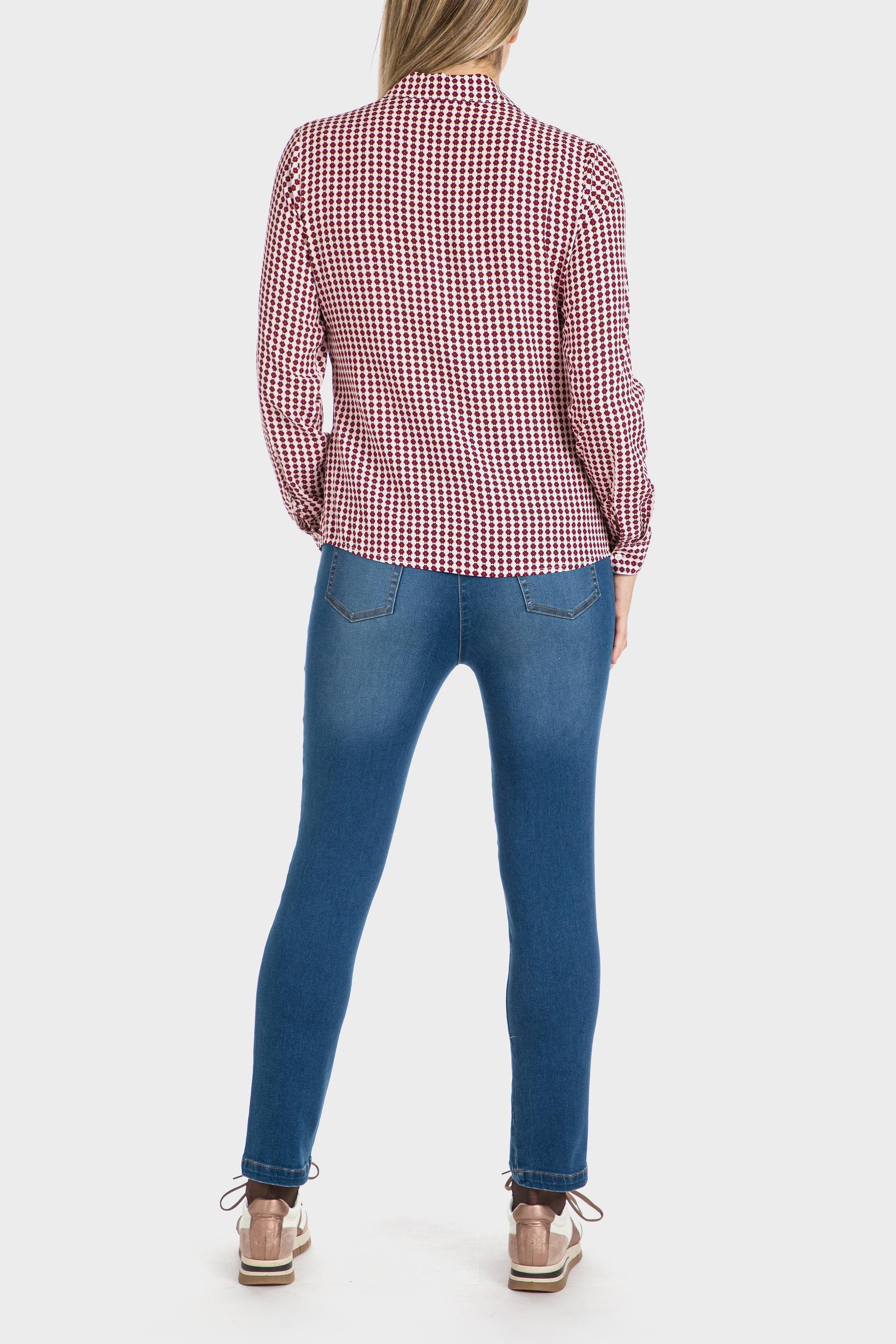 Blue Elastic Denim Trousers, , large image number 3