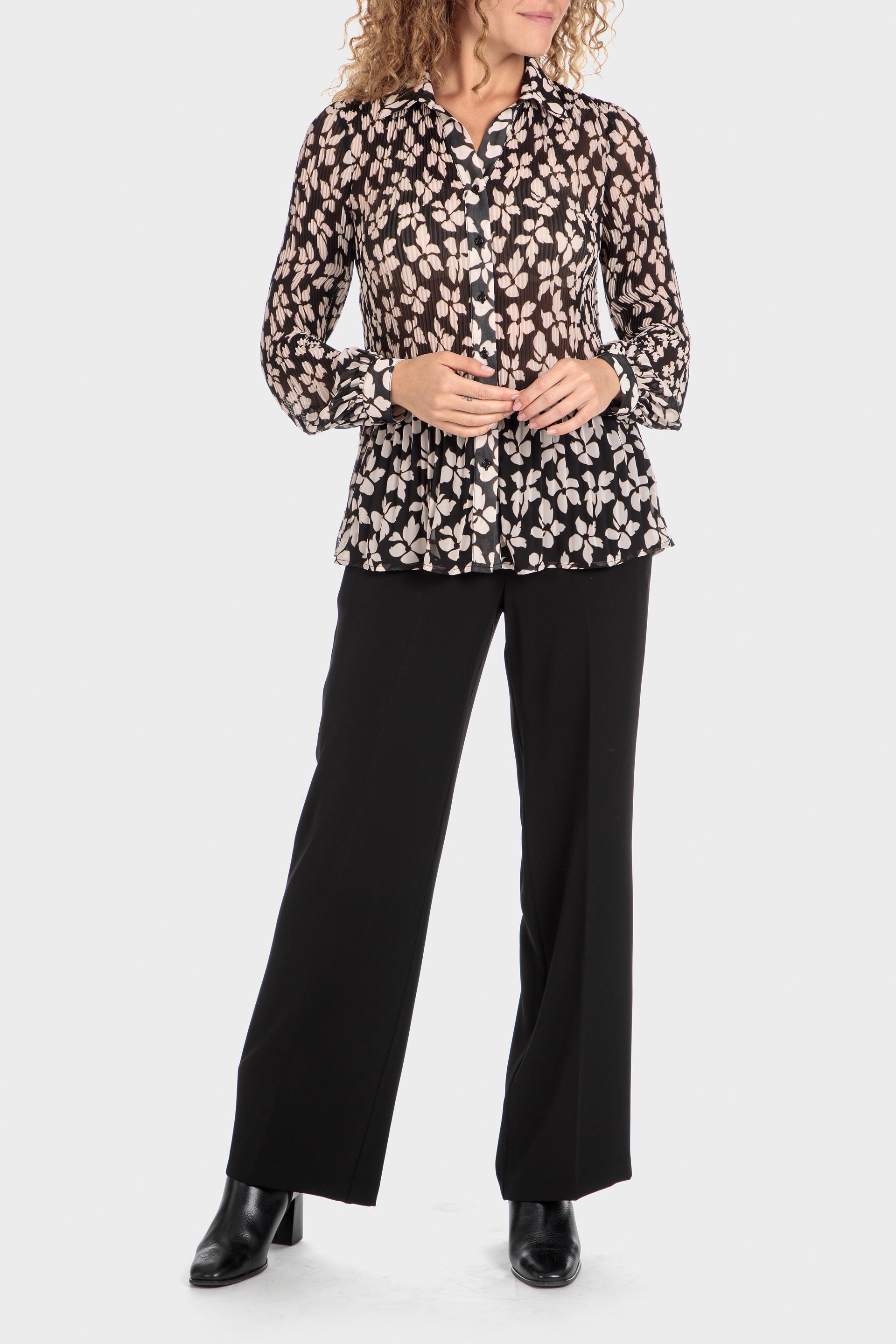 Black Elastic Trousers, , large image number 0