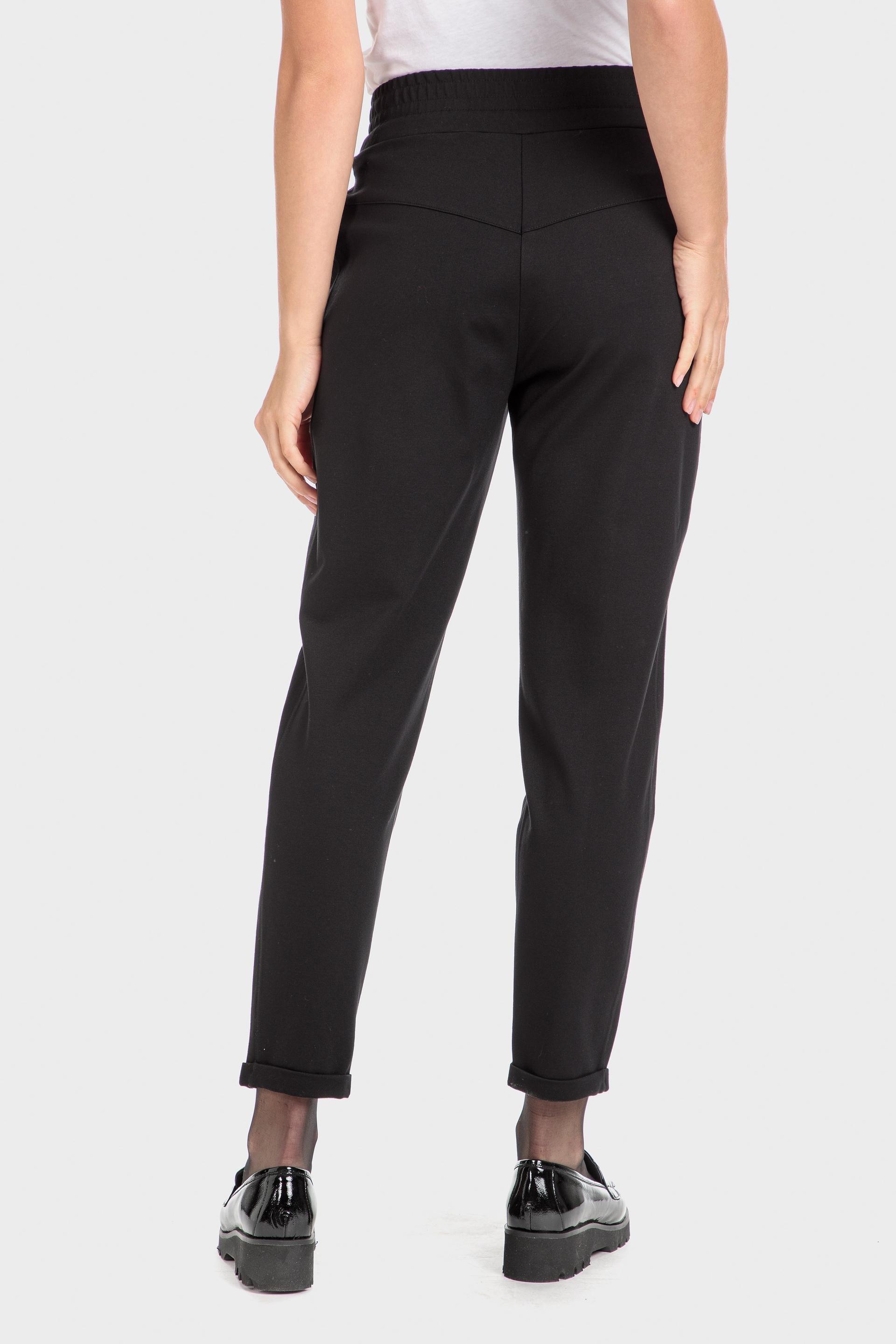 Black Drawstring Trousers, , large image number 4