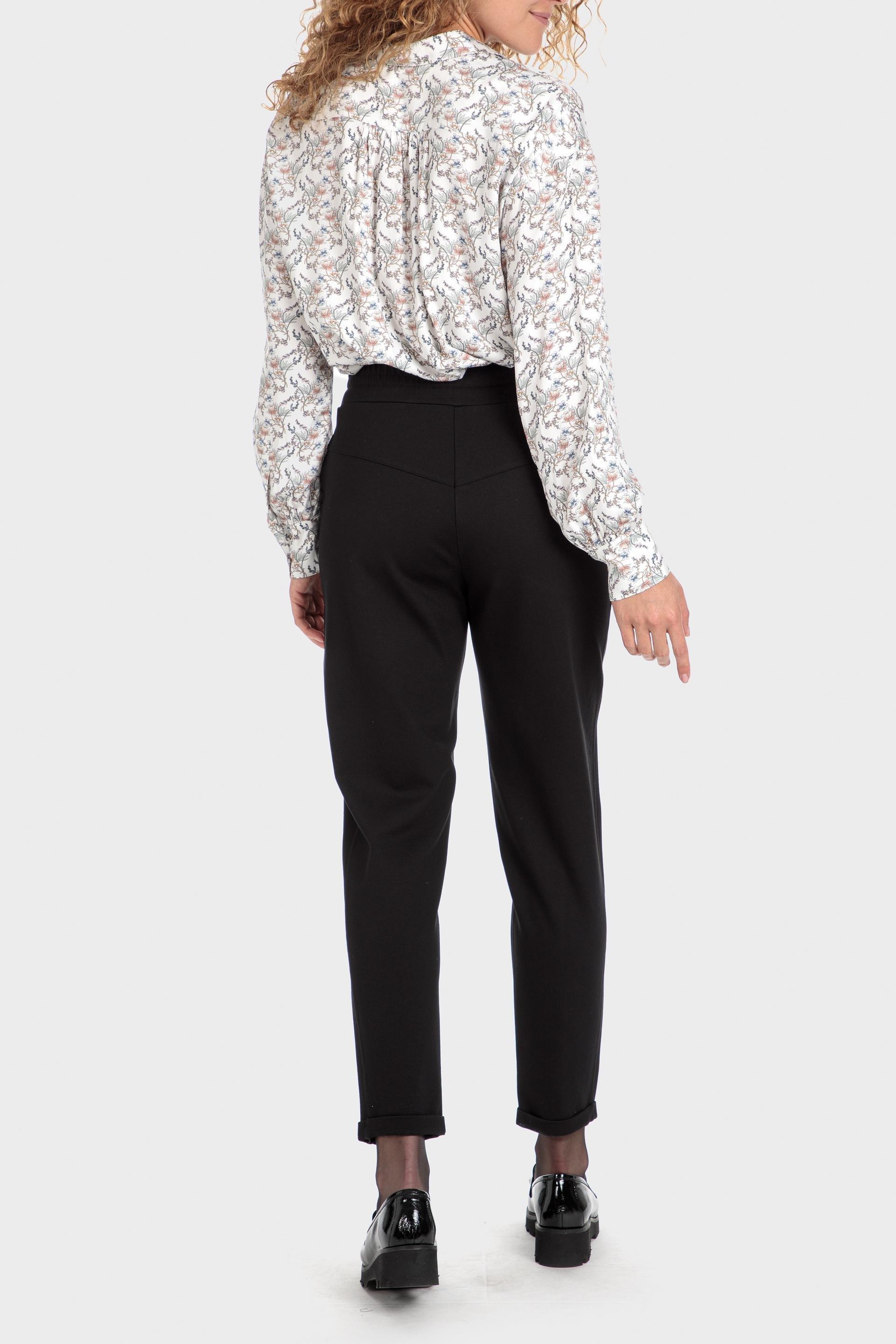 Black Drawstring Trousers, , large image number 6