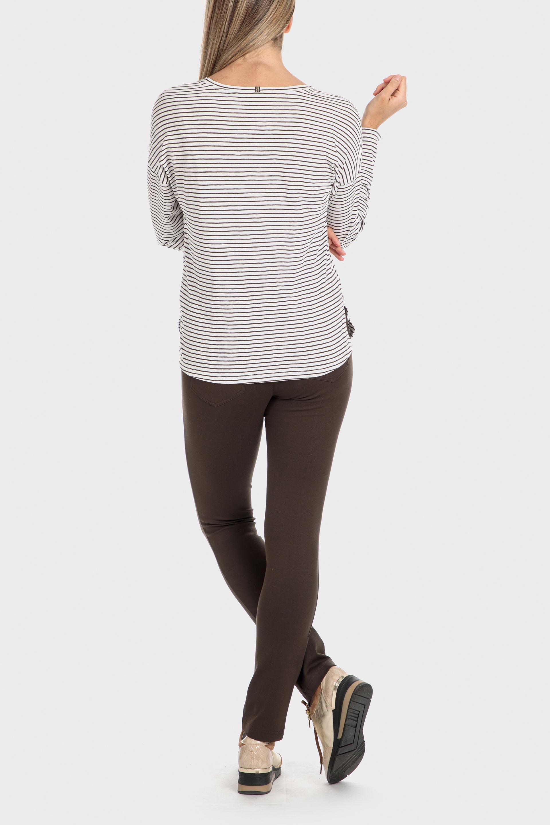 Brown Ponte Di Roma Trousers, , large image number 3