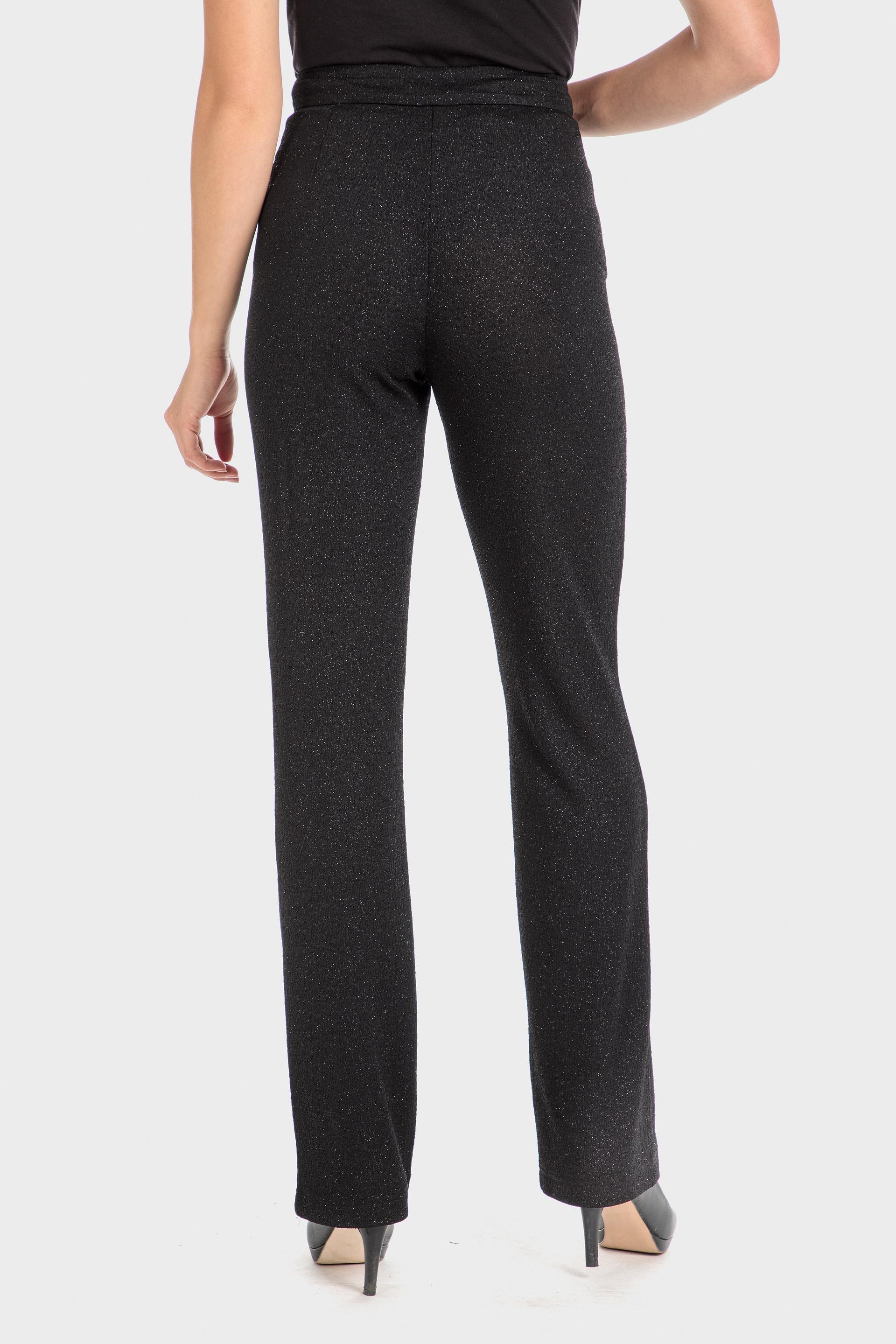 Black Straight Trousers, , large image number 0
