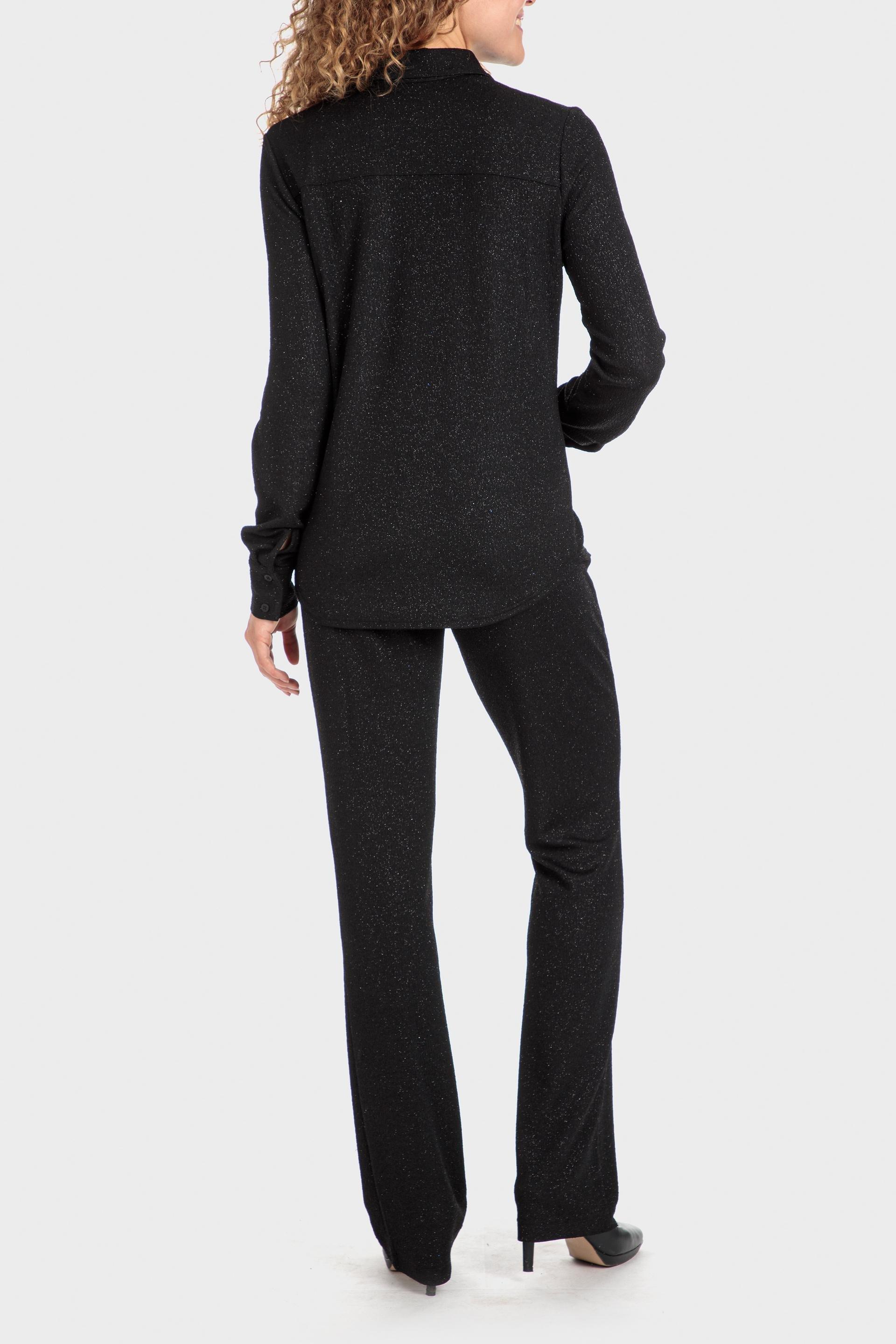 Black Straight Trousers, , large image number 3