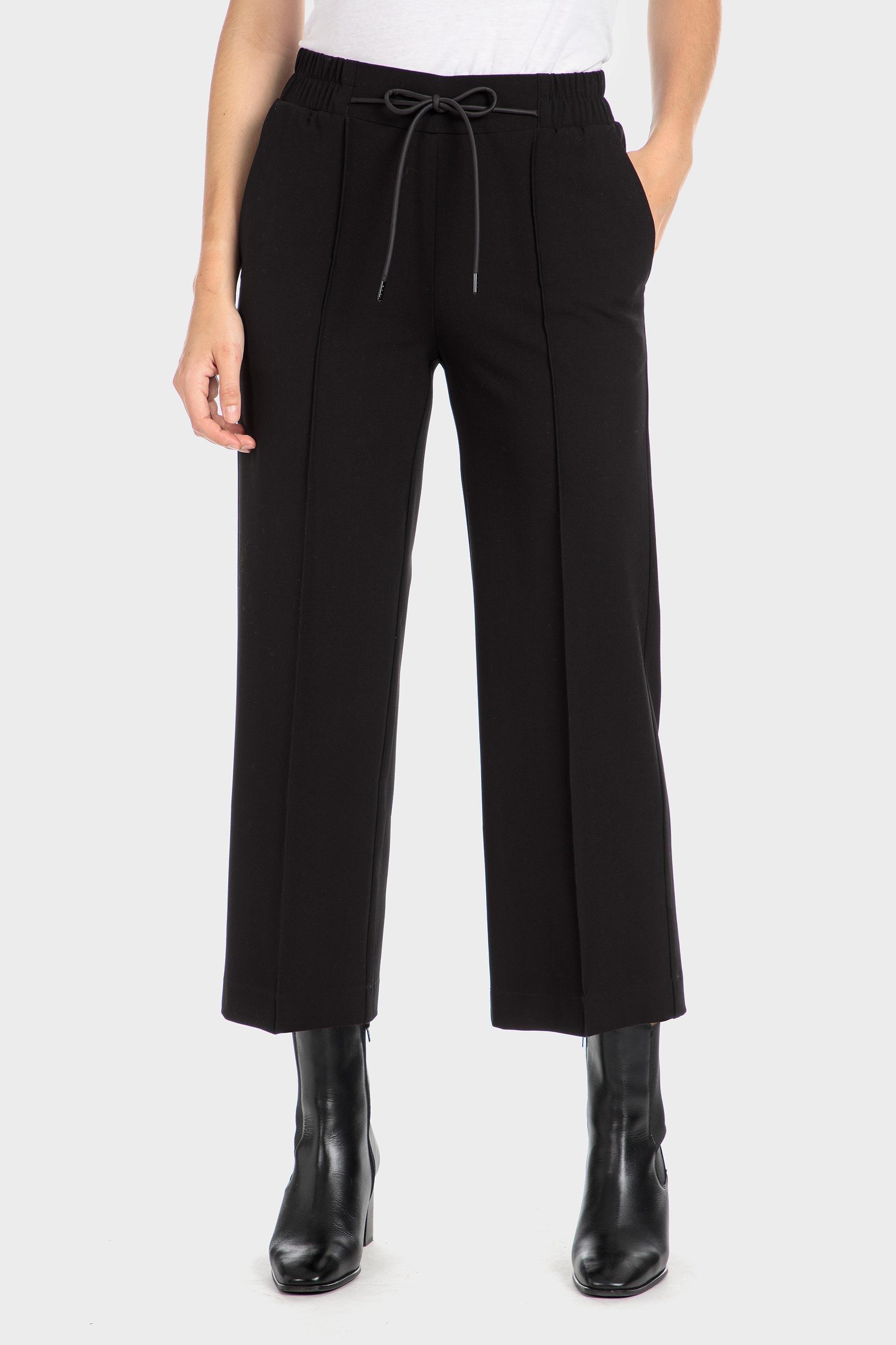 Black Drawstring Trousers, , large image number 0