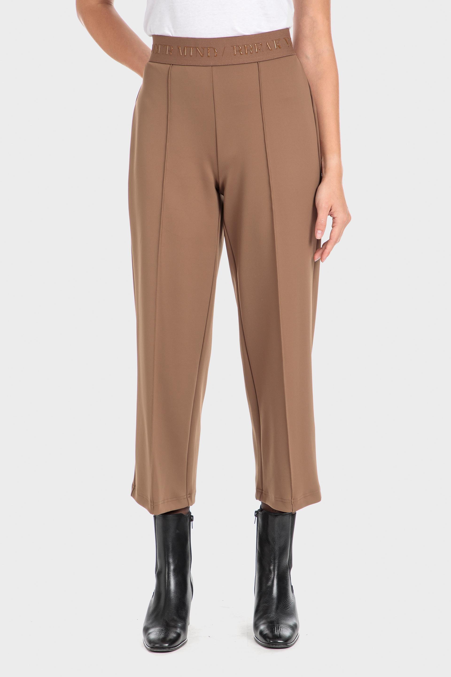 Beige Camel Trousers, , large image number 0