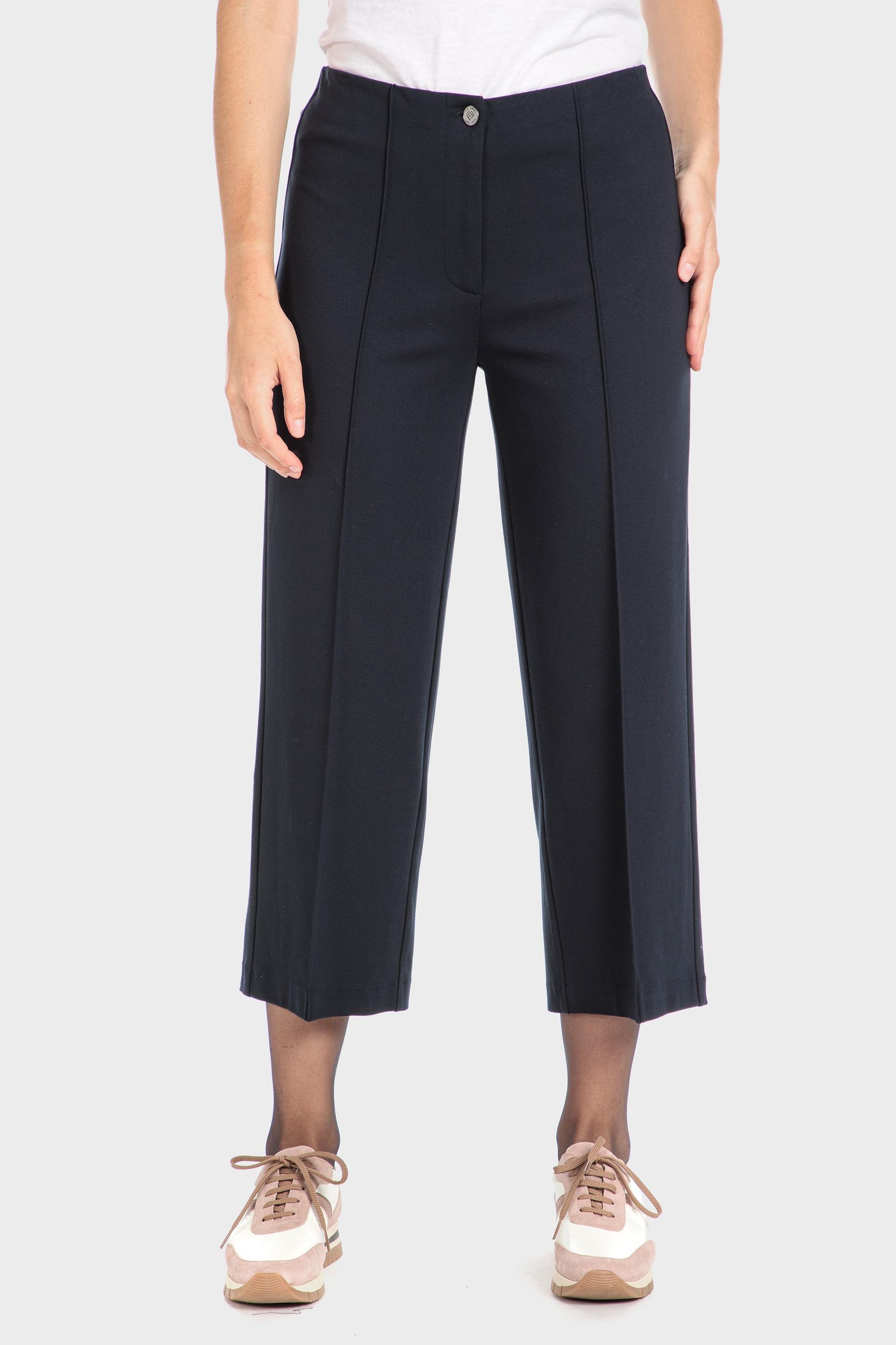 Navy Wide Trousers, , large image number 0