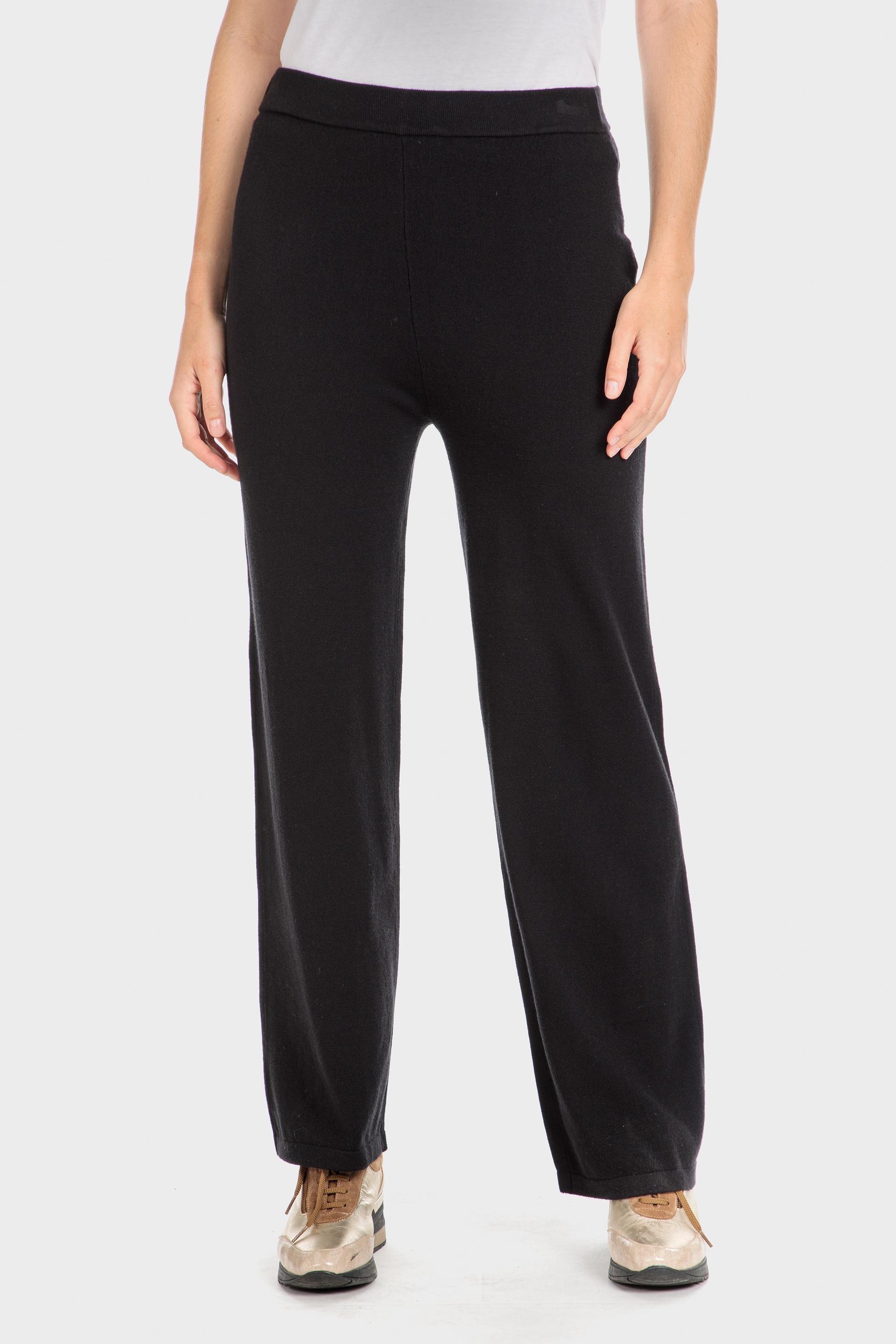 Black Tricot Trousers, , large image number 1