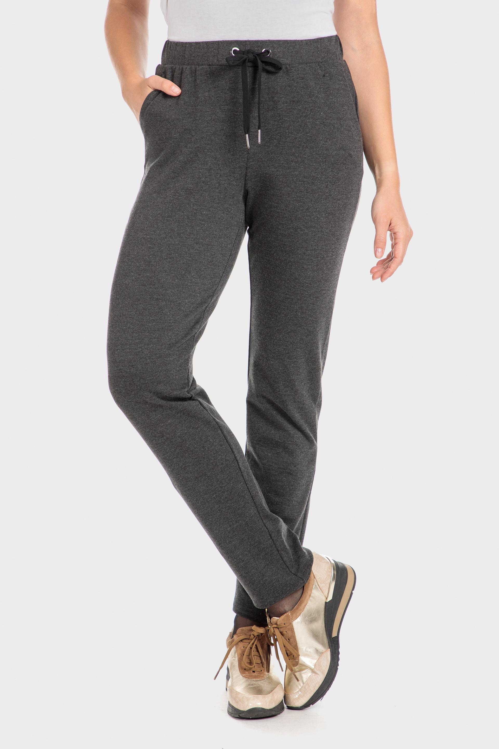 Grey Mid-Waist Sweatpants, , large image number 3