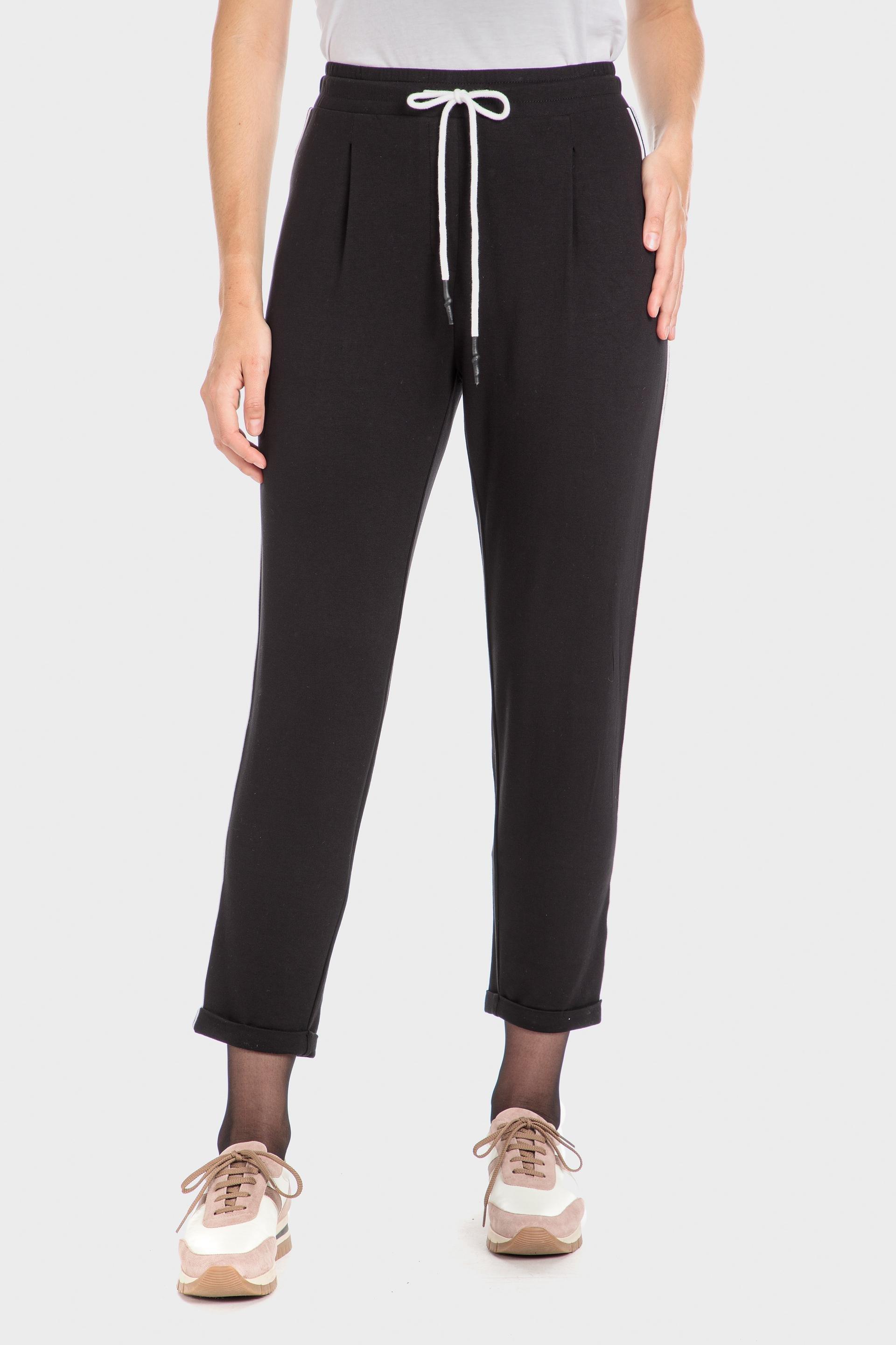 Black Side Stripe Trousers, , large image number 1