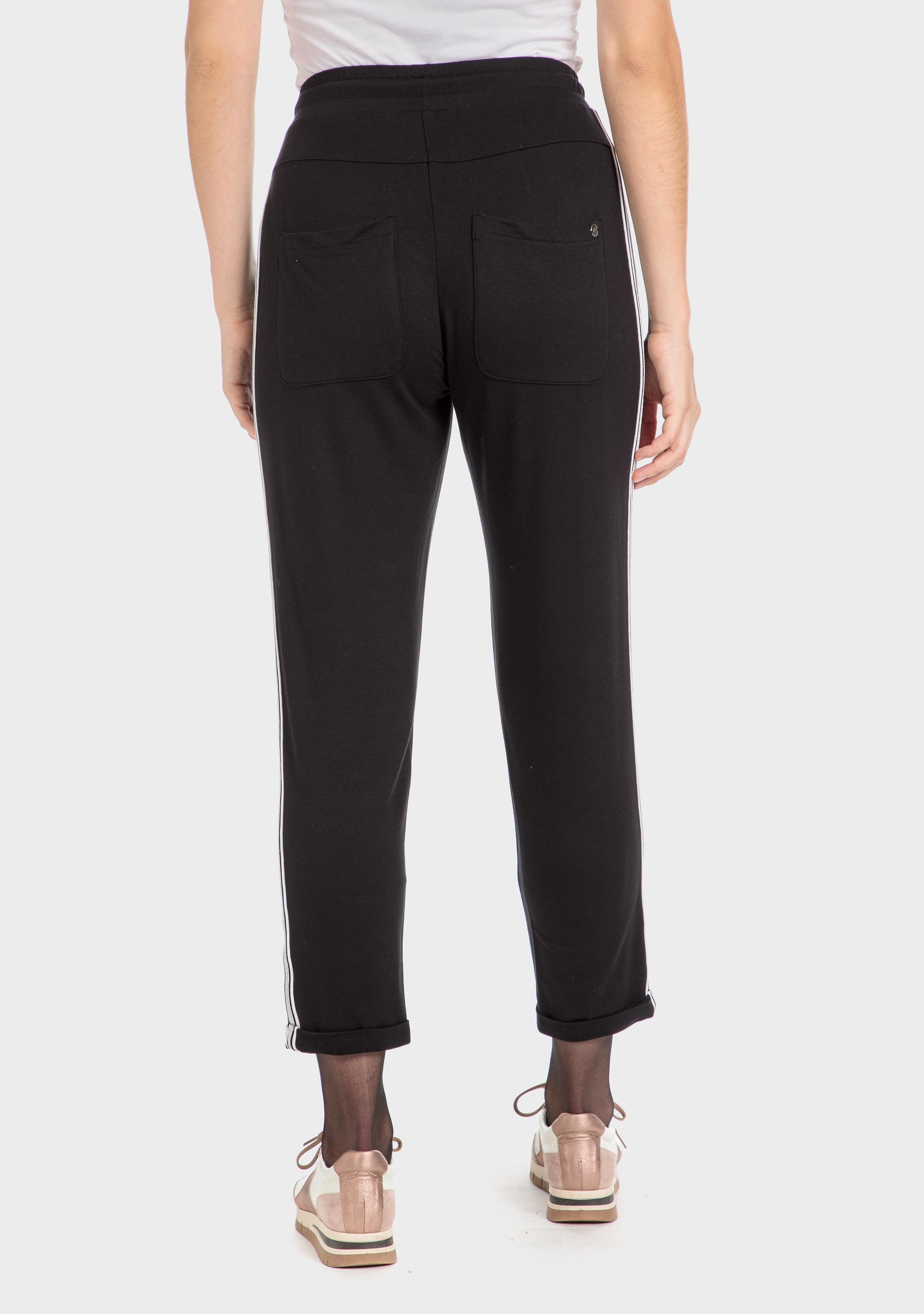 Black Side Stripe Trousers, , large image number 3