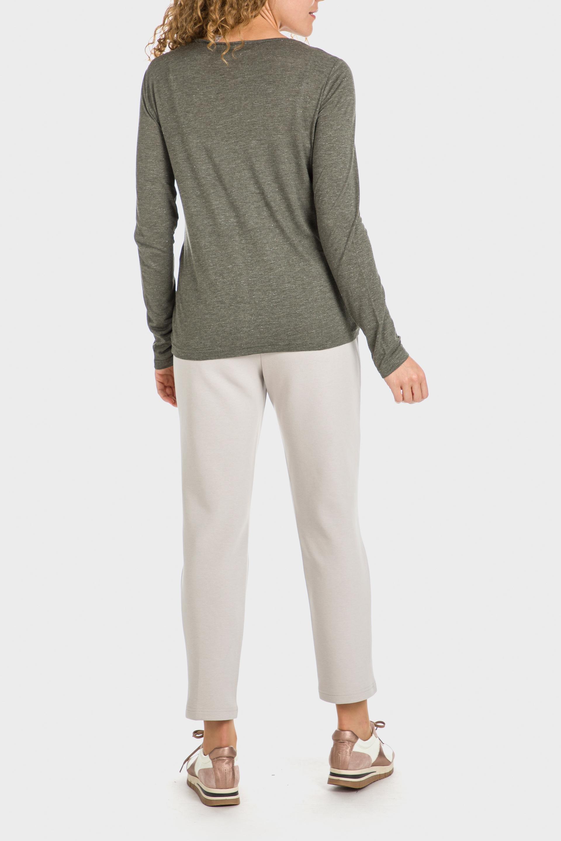Beige Mid-Waist Sweatpants, , large image number 6