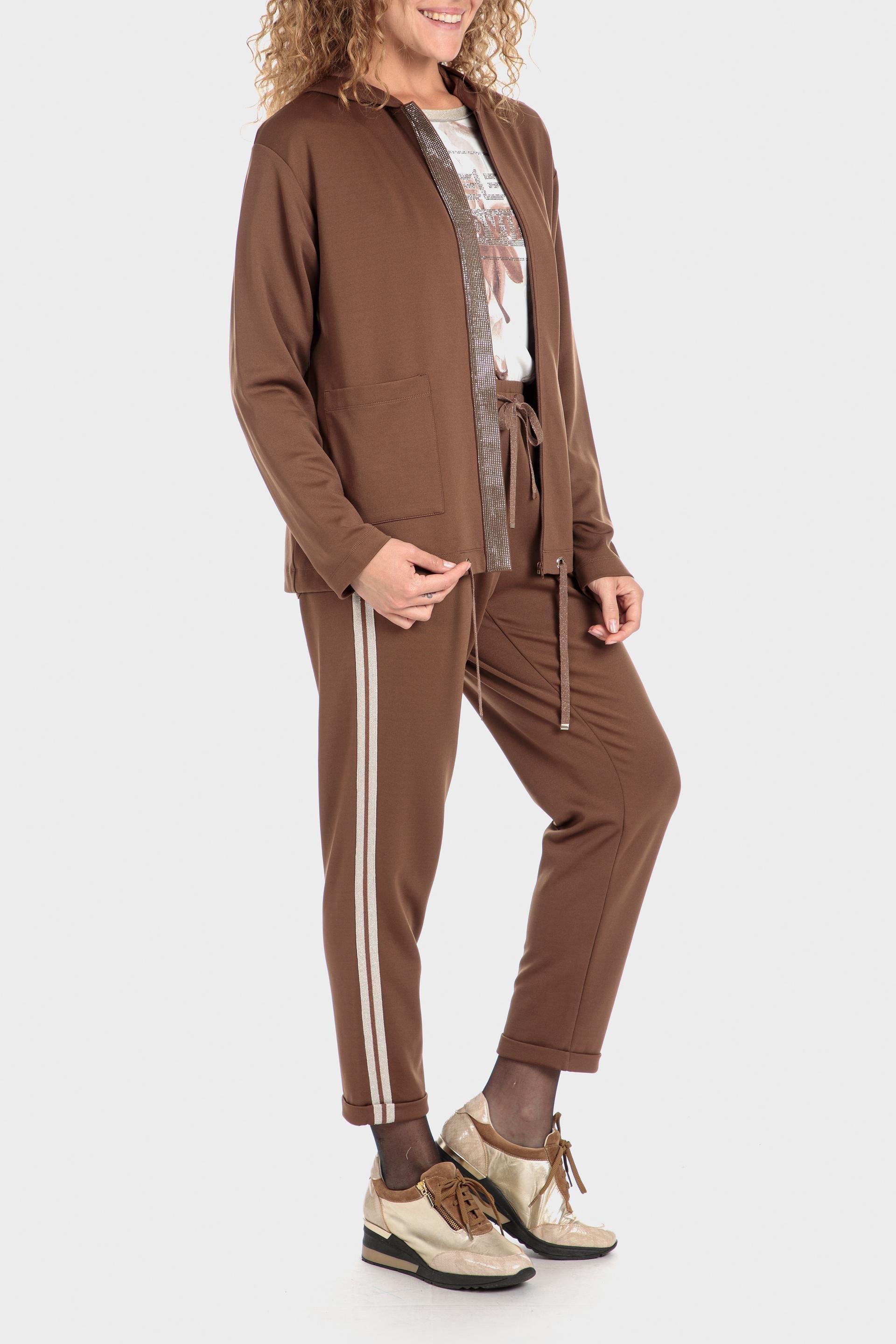 Brown Side Stripes Jogger, , large image number 0