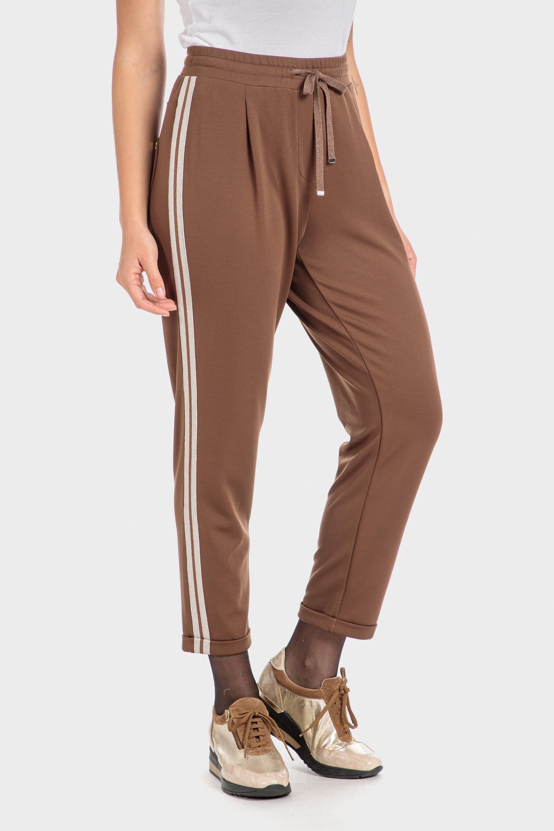 Brown Side Stripes Jogger, , large image number 1