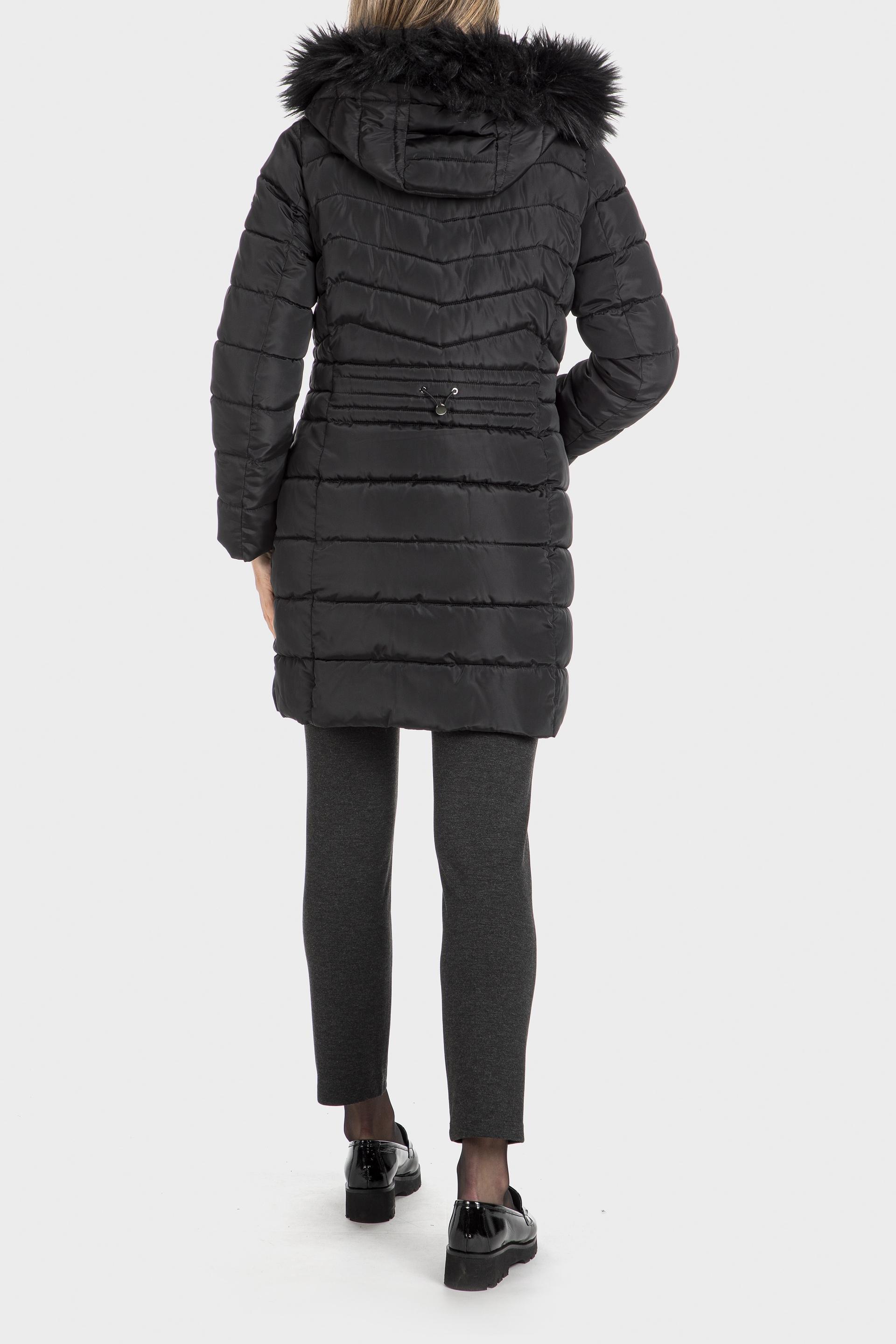 Black Parka With Fur Hood, , large image number 2