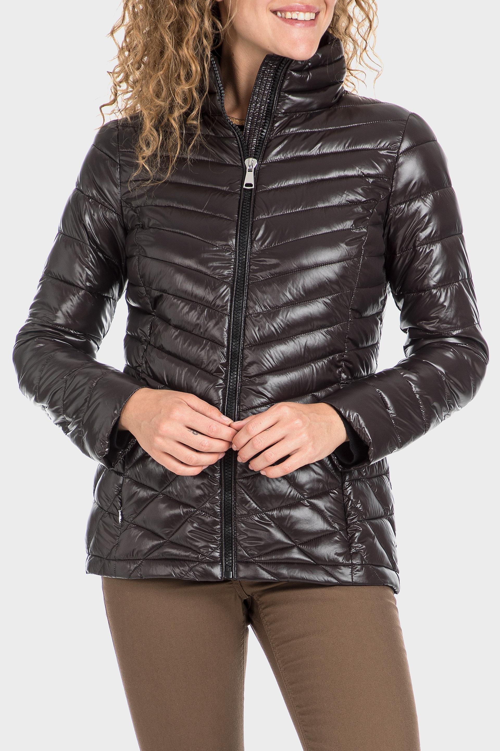 Black Puffer Jacket, Black, large image number 5