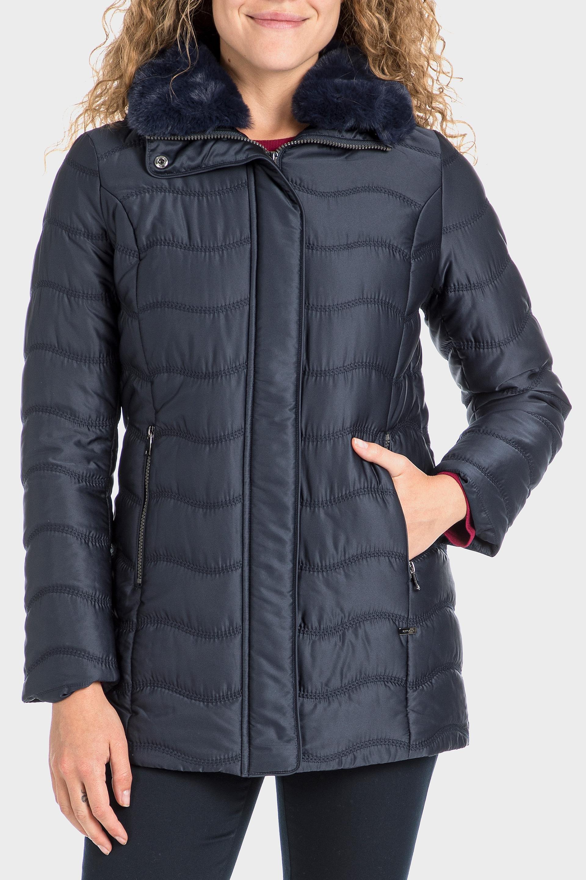 Navy Hooded Parka, , large image number 1
