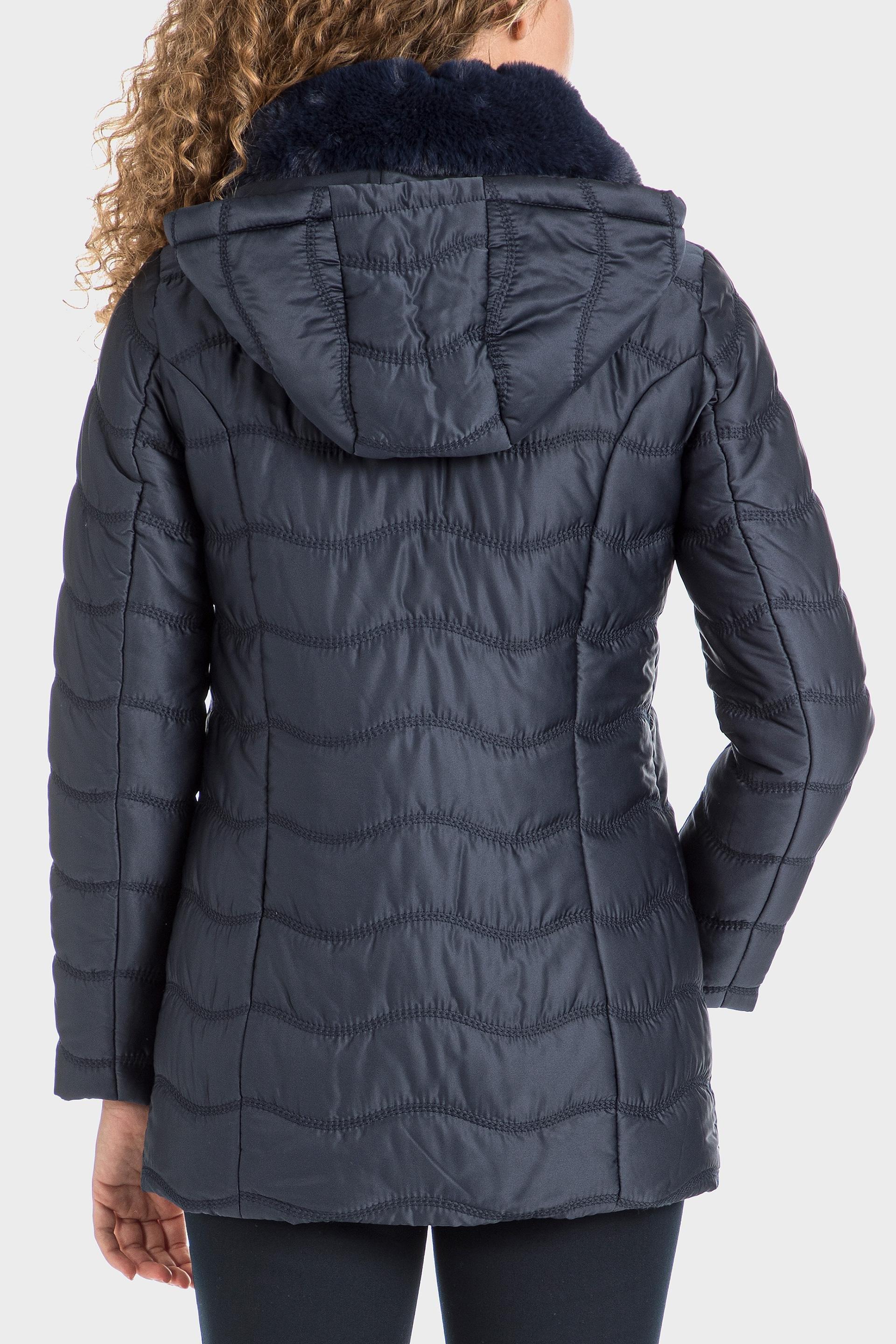 Navy Hooded Parka, , large image number 2