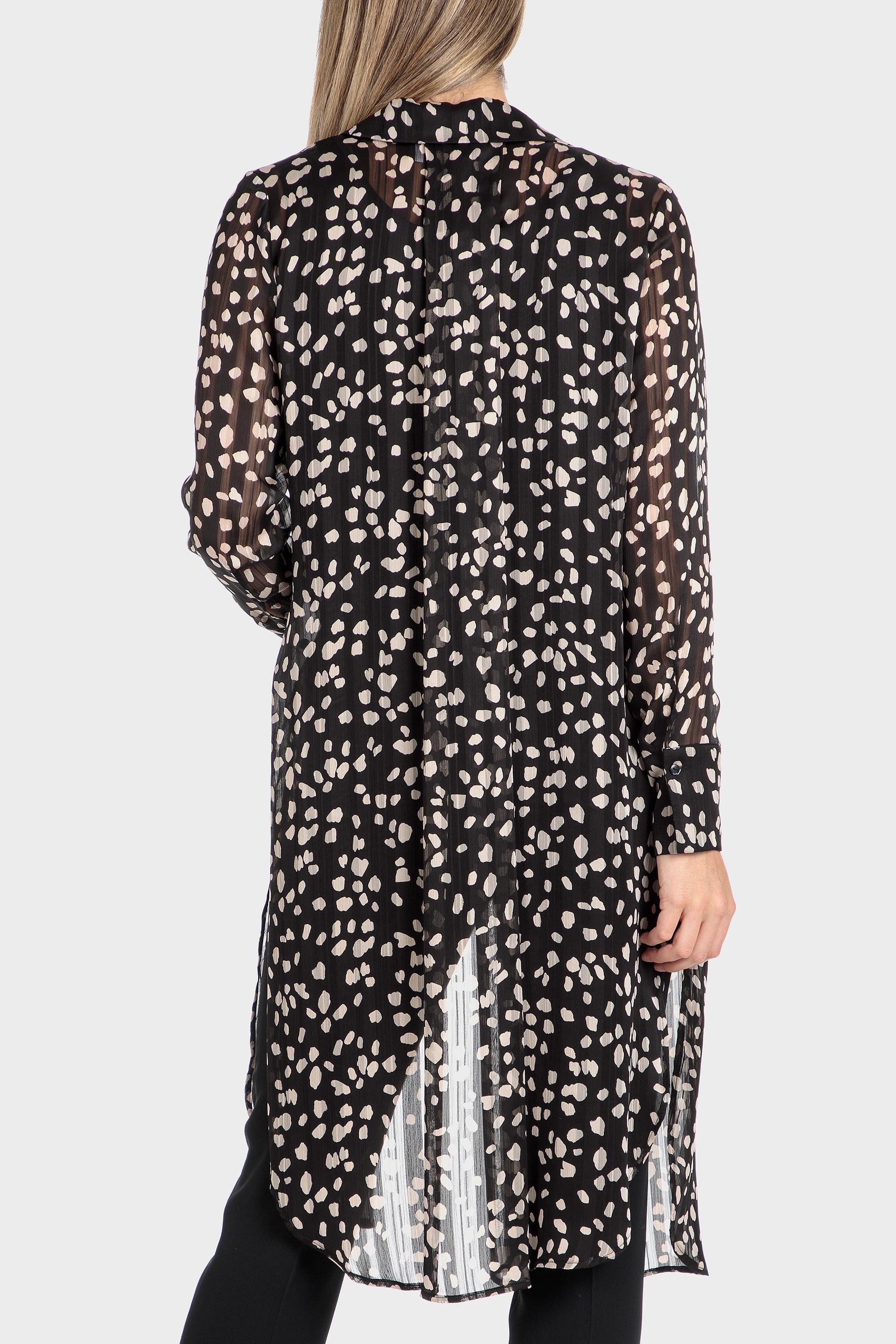 Black Animal Printed Overshirt, , large image number 3