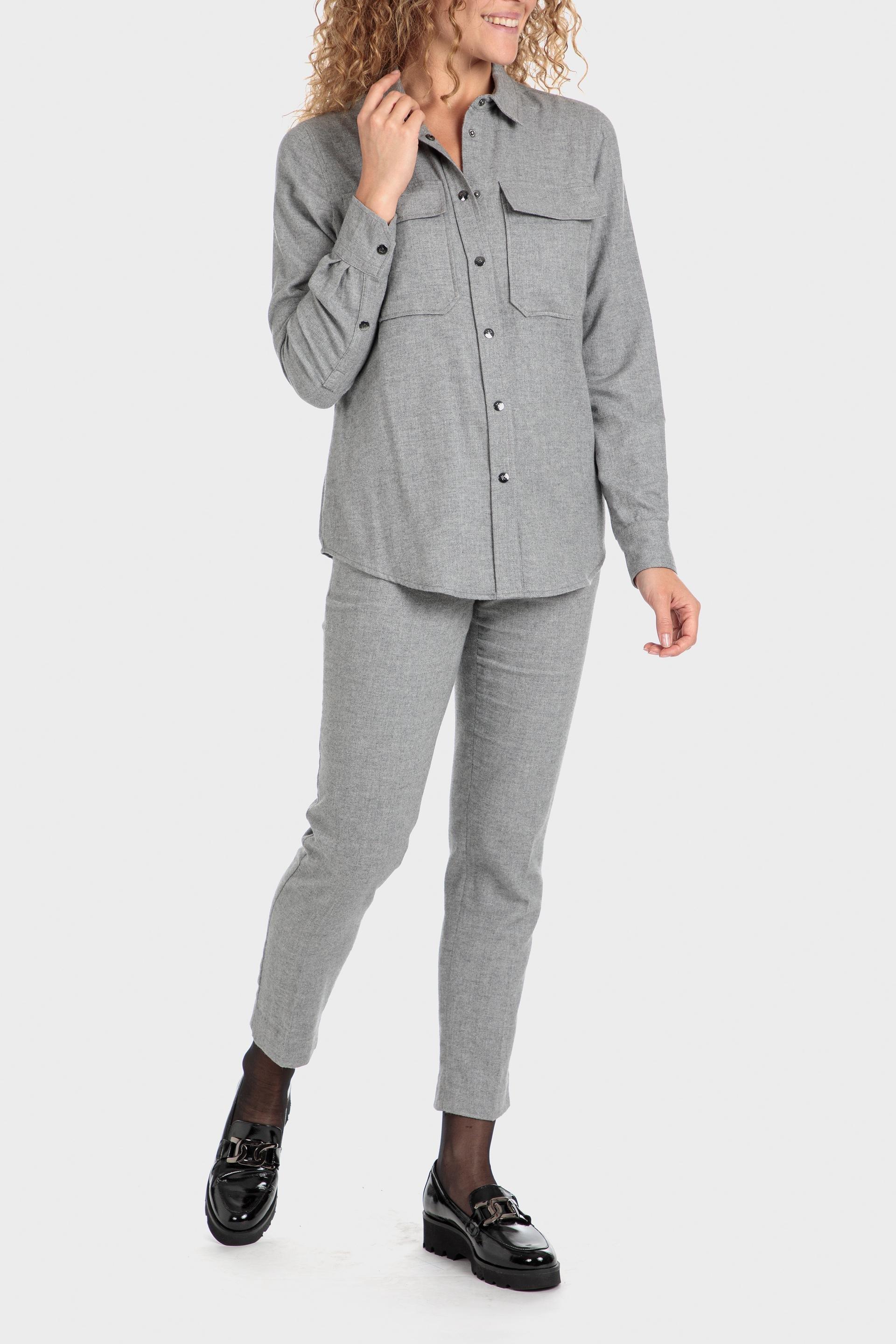 Punt Roma - Grey Buttoned Overshirt