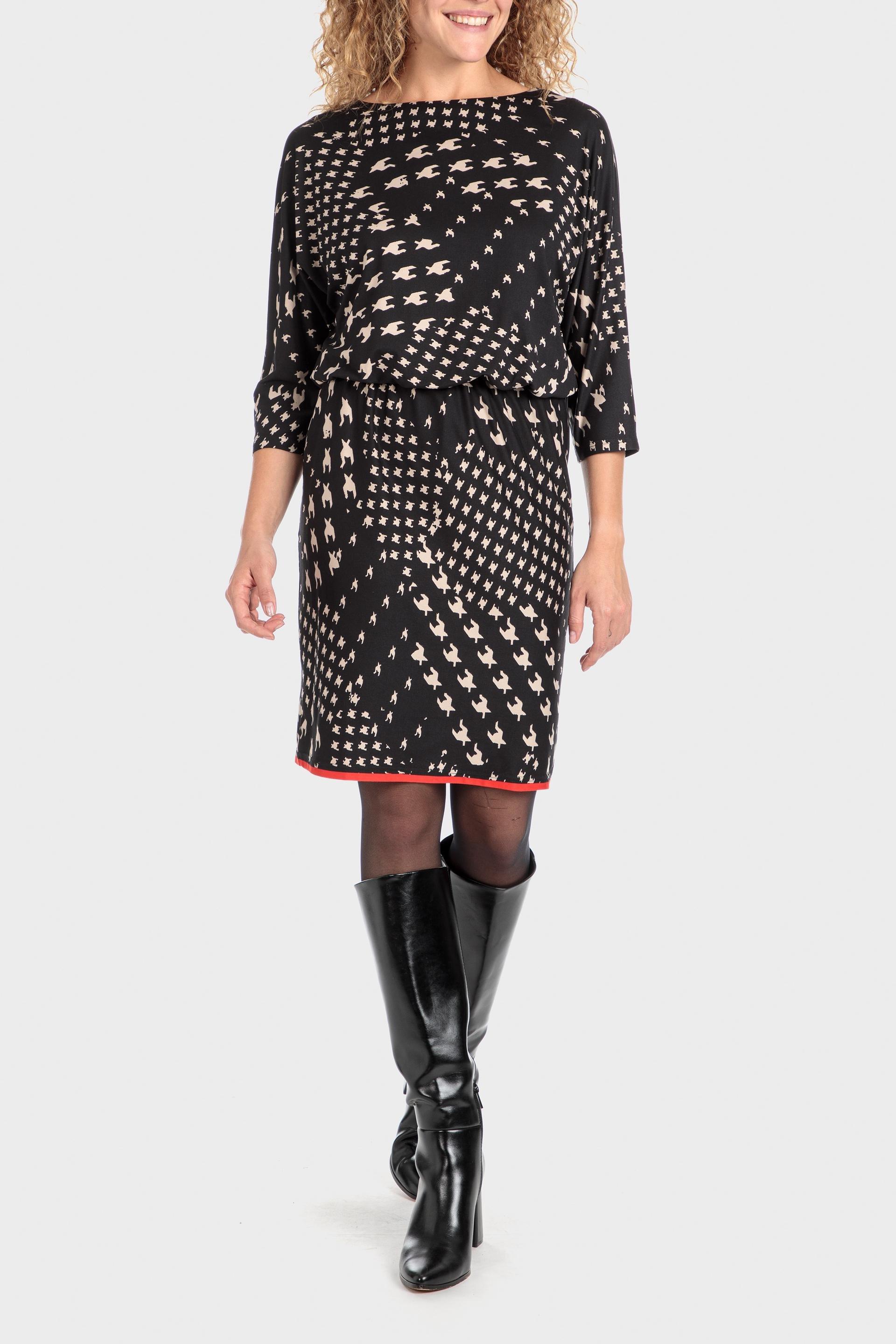 Black Houndstooth Dress, , large image number 0