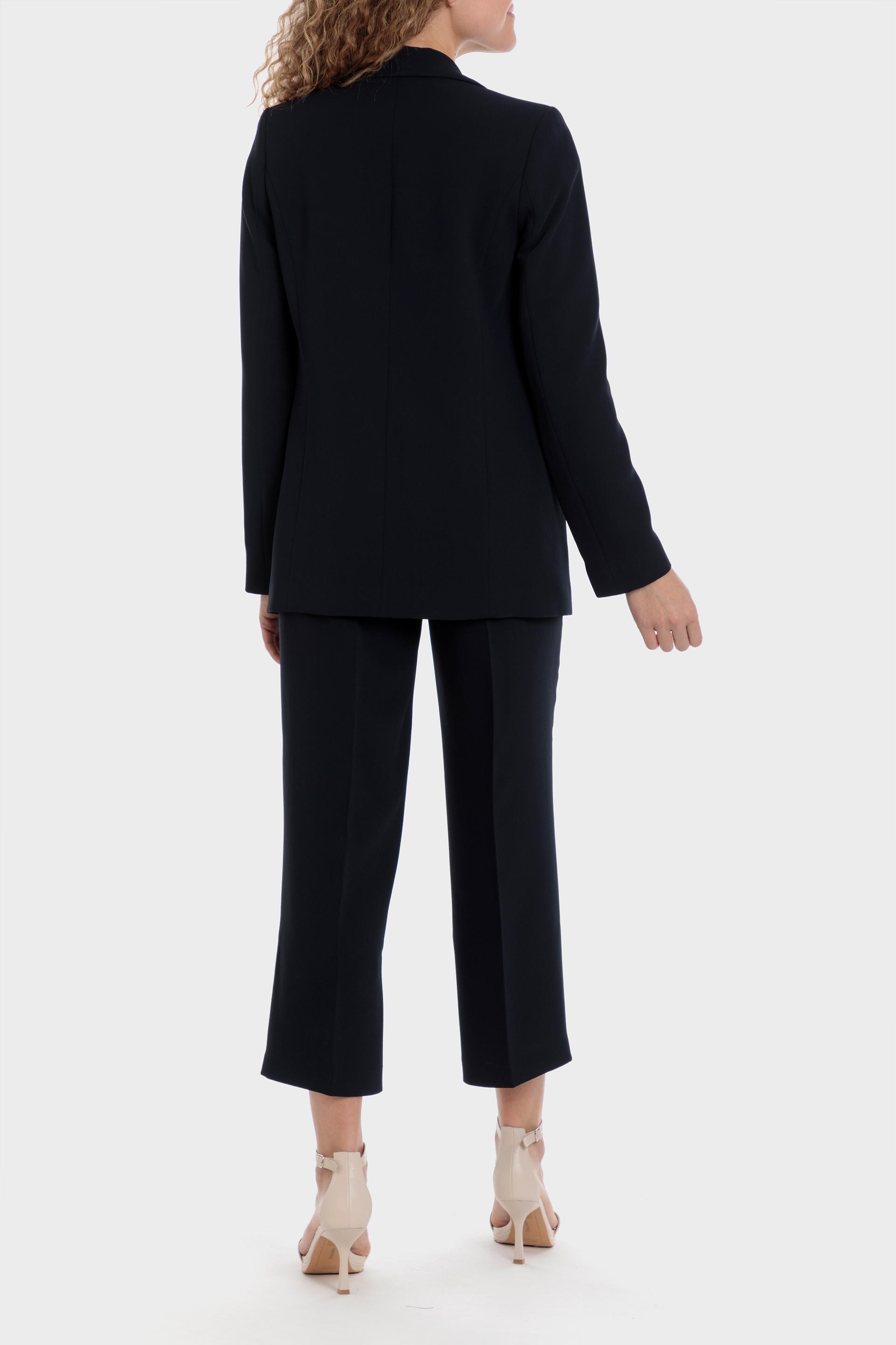 Navy Crepe Blazer, , large image number 2