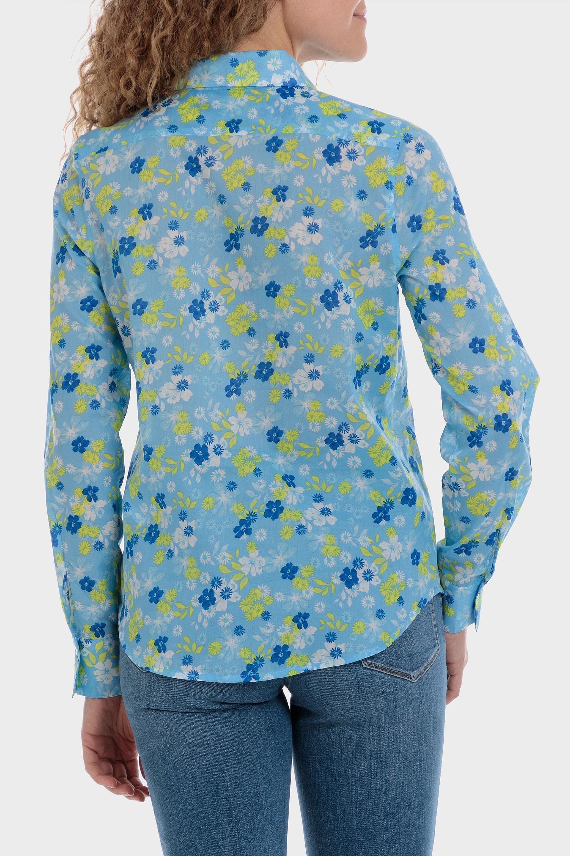 Punt Roma - Blue Floral Print Shirt