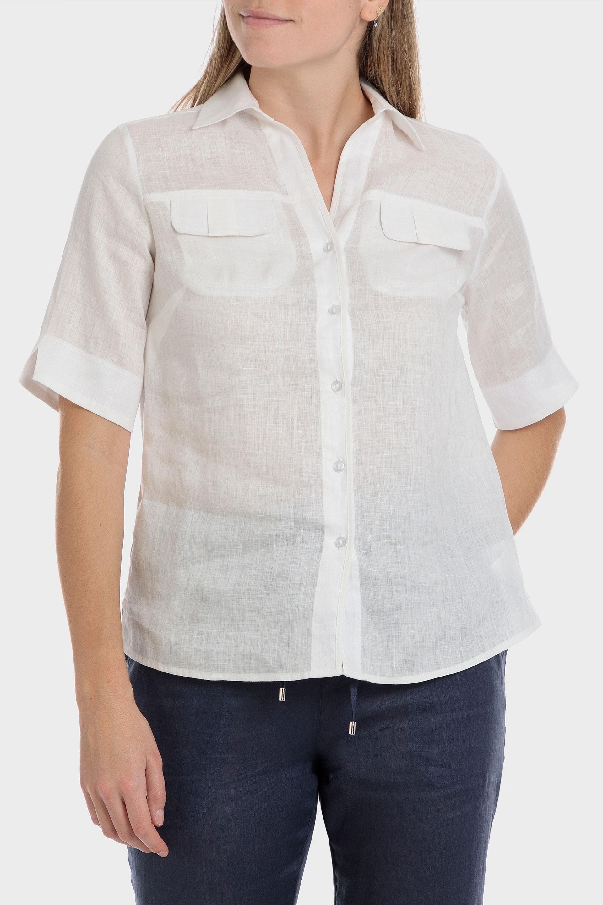 Punt Roma - White Linen Shirt