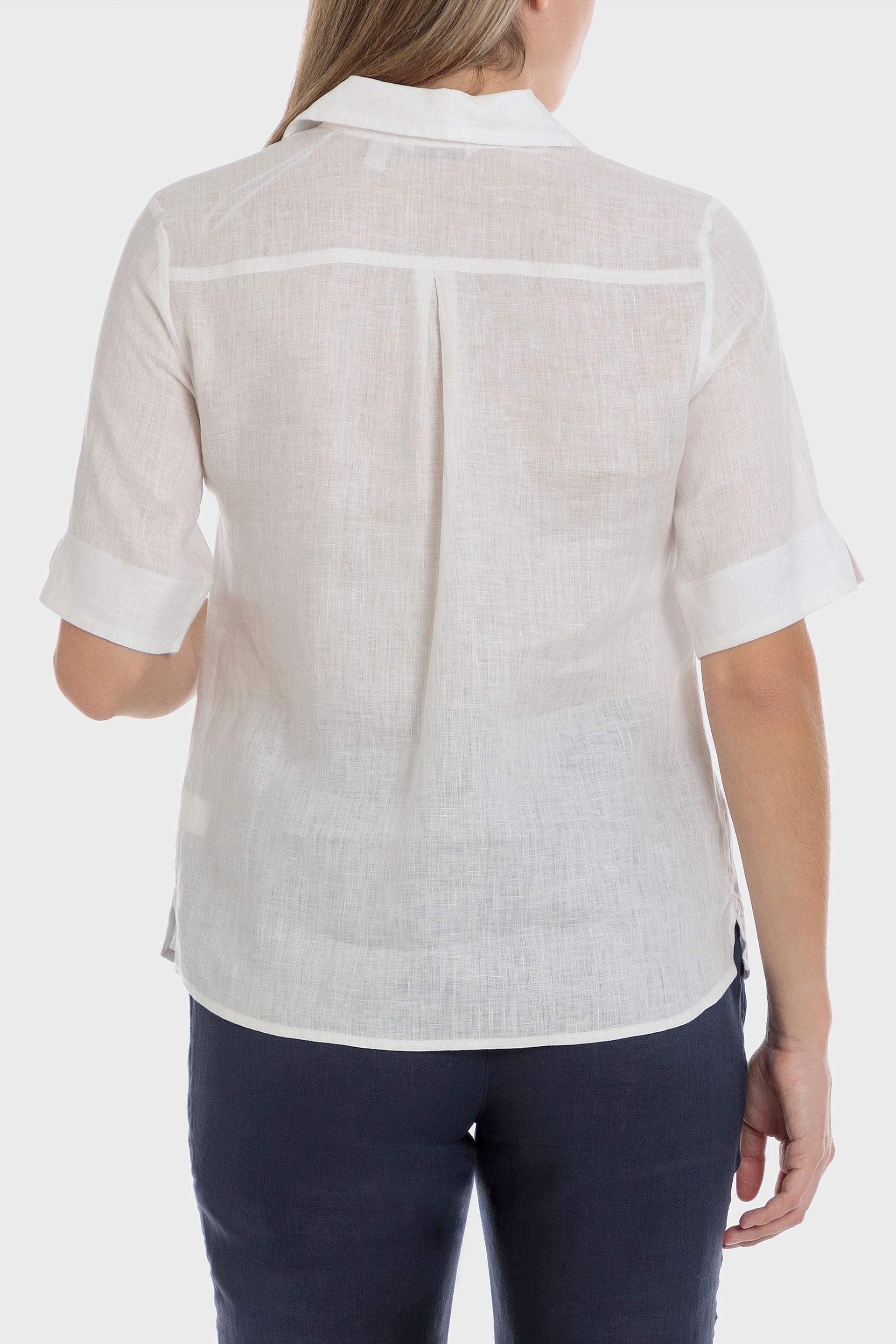 Punt Roma - White Linen Shirt