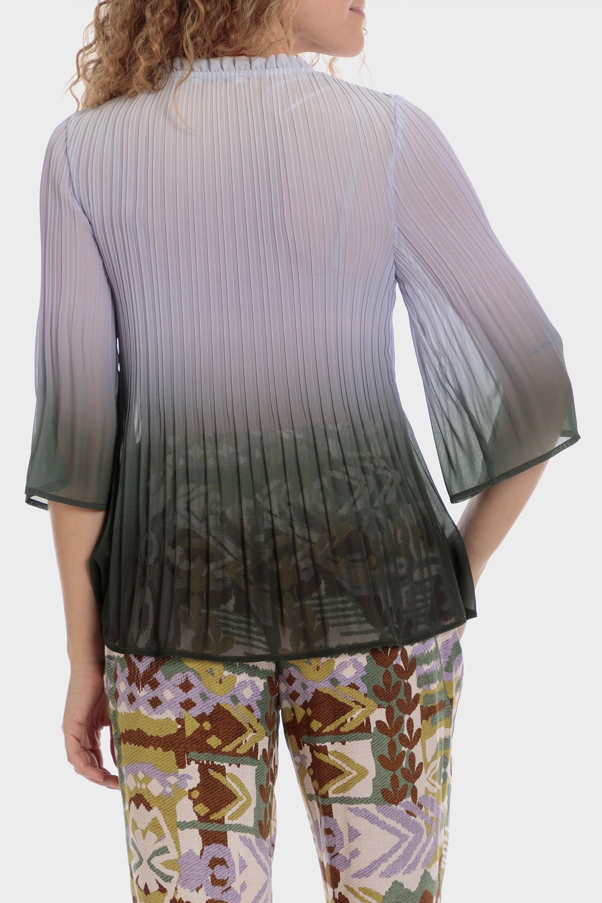 Punt Roma - Grey Pleated Blouse