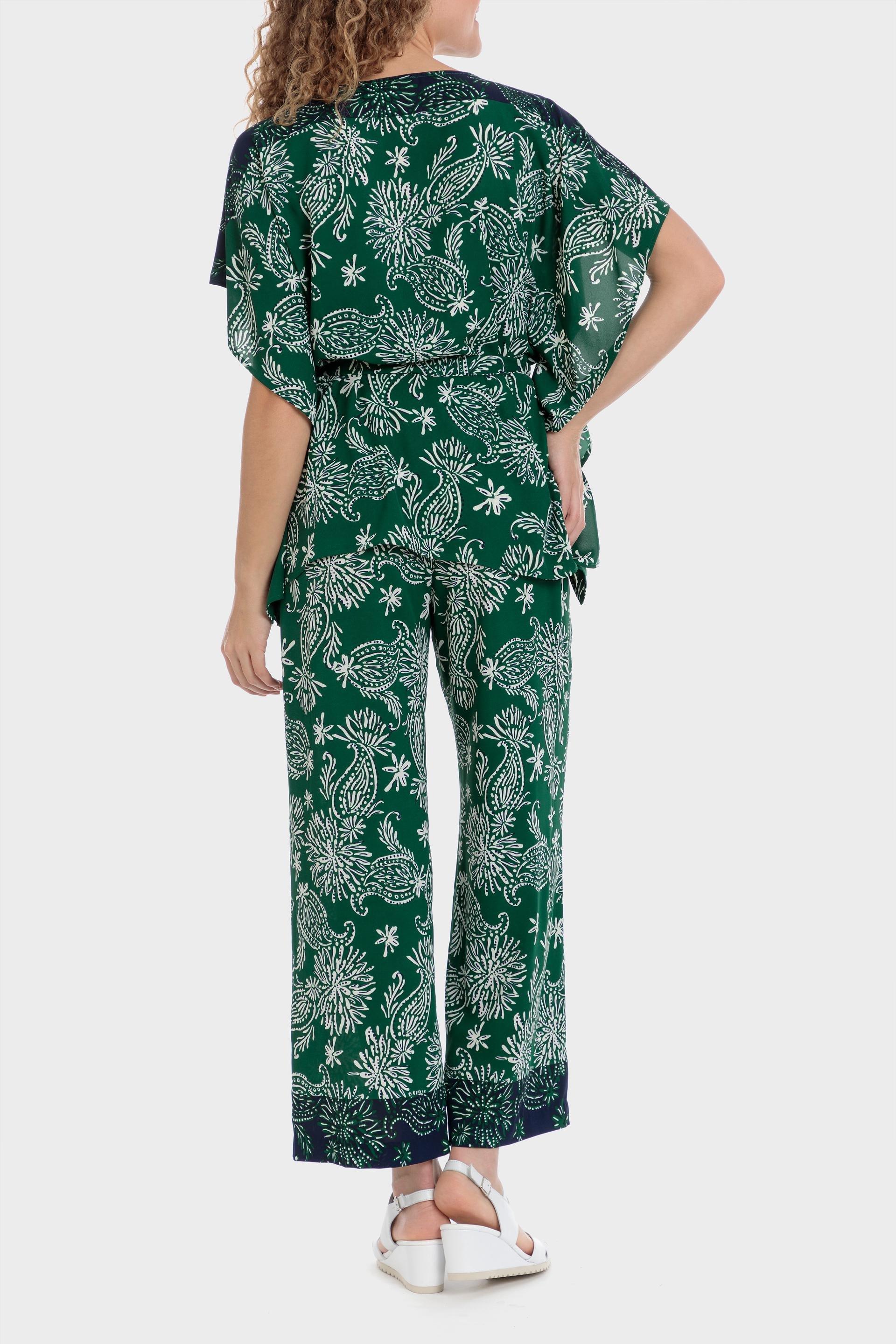 Green Cashmere Print Blouse, , large image number 2