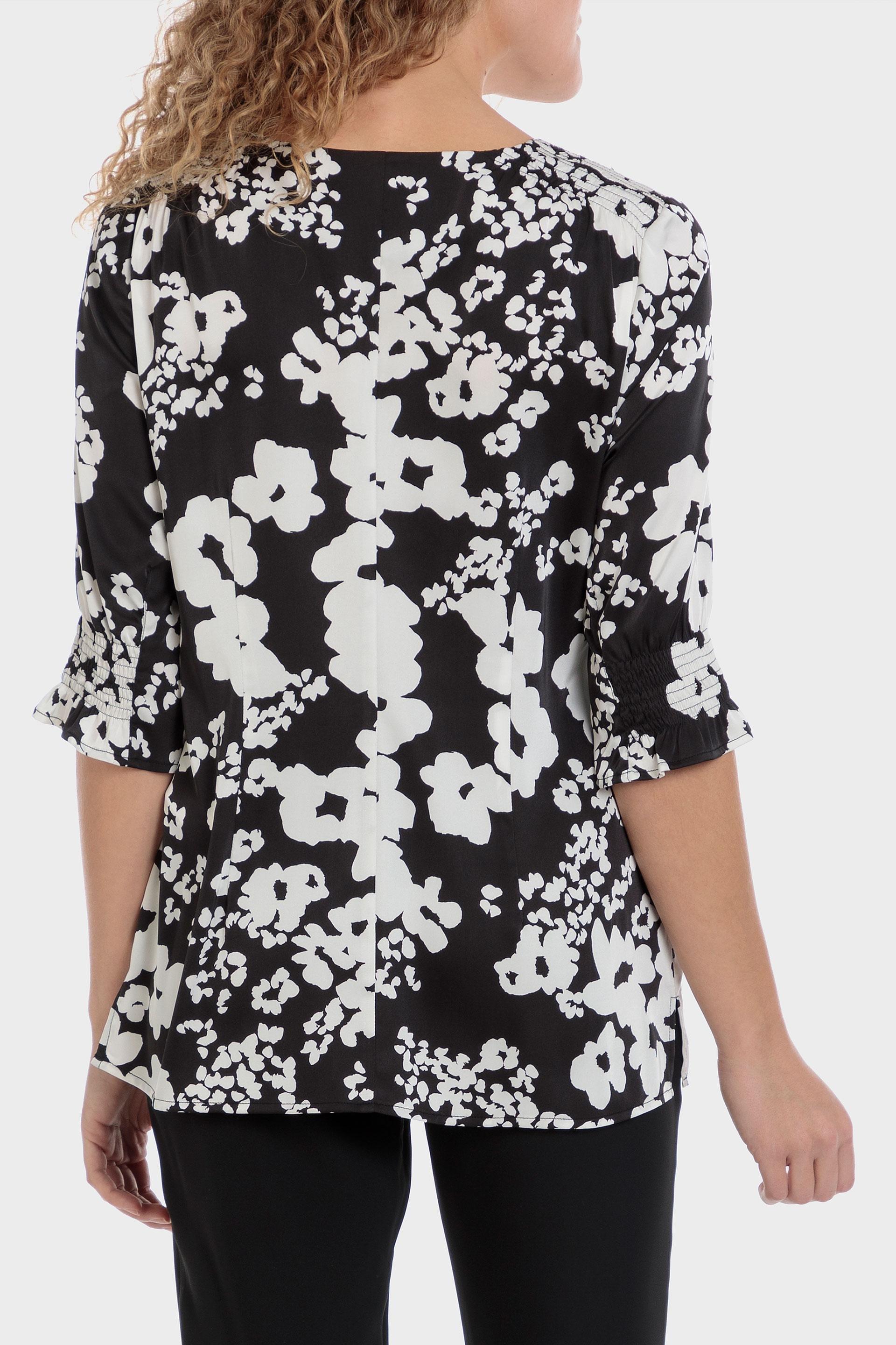 Punt Roma - Black Printed Blouse