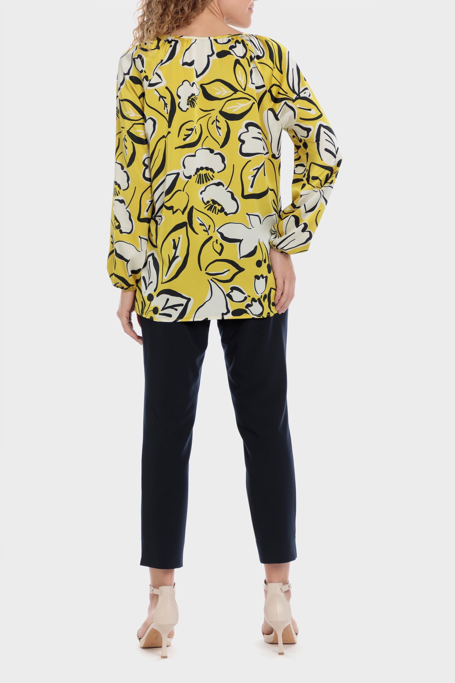 Punt Roma - Yellow Printed Blouse