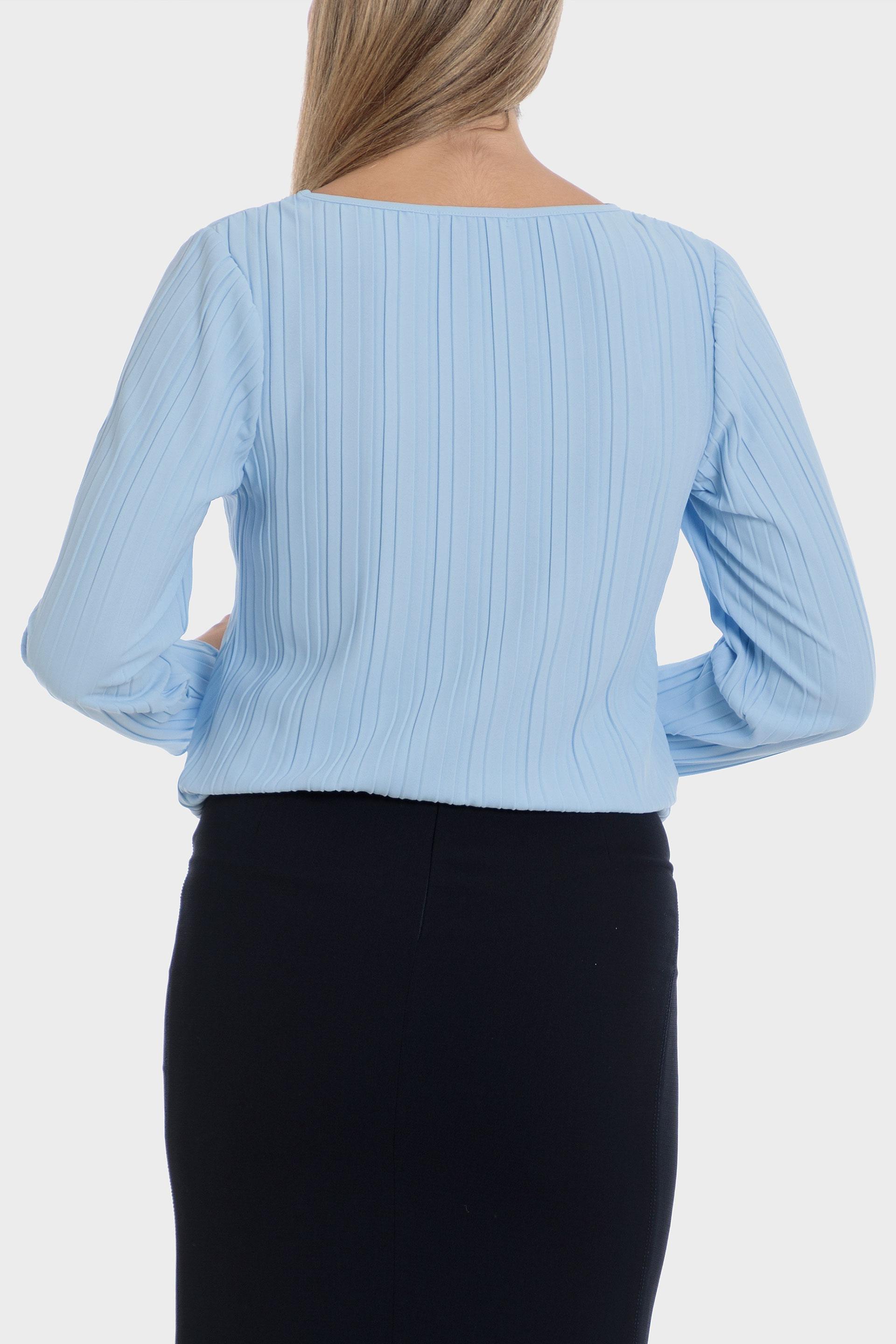 Blue Long Sleeve Blouse, , large image number 1