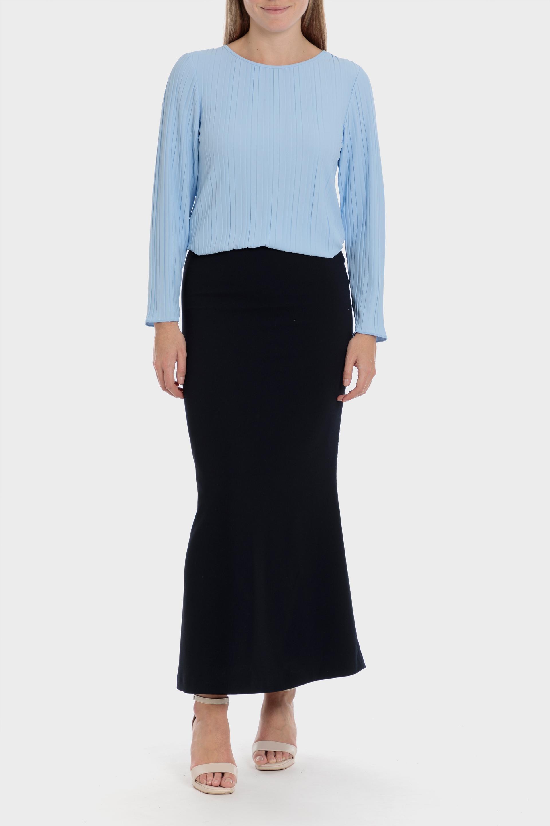 Blue Long Sleeve Blouse, , large image number 2