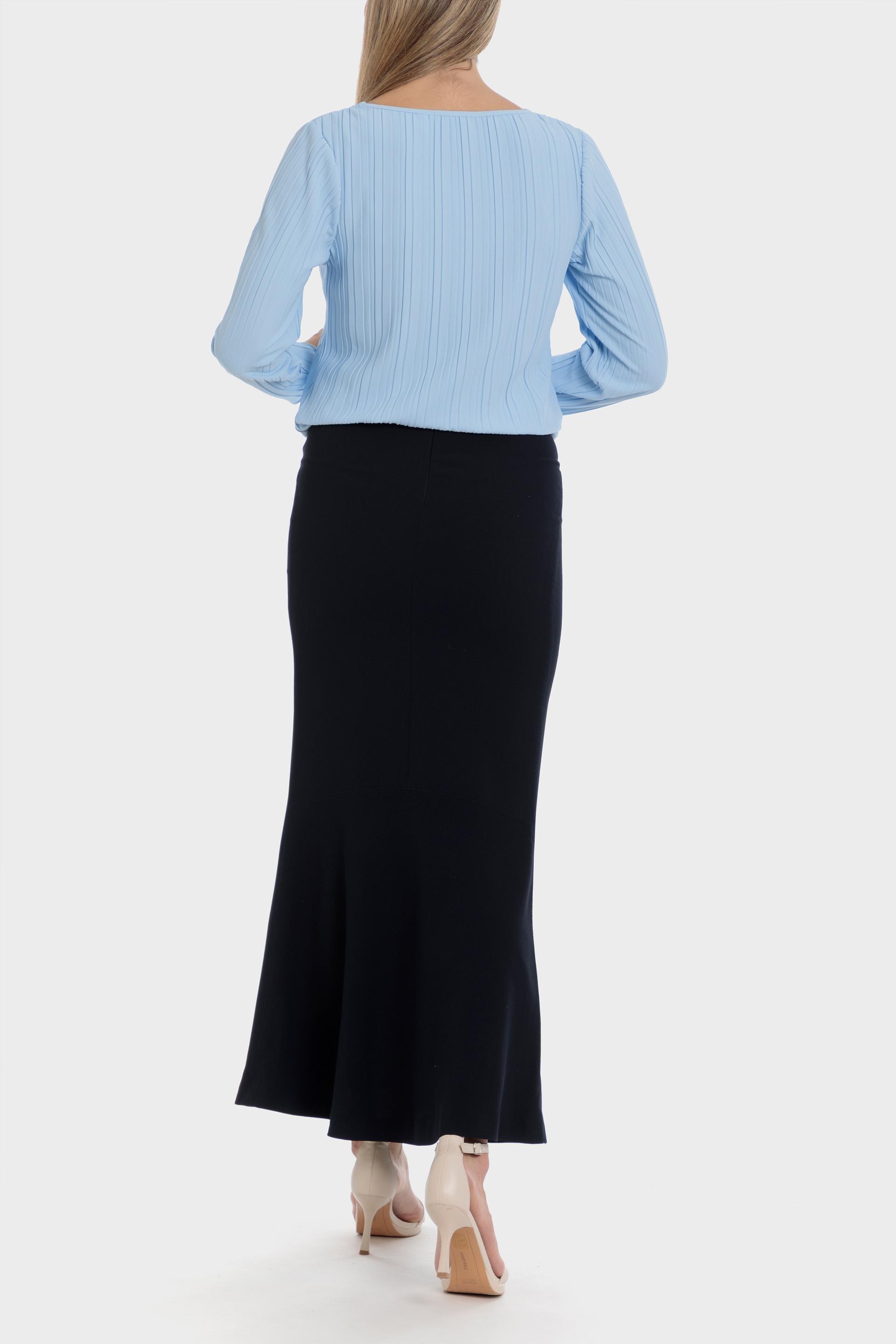 Blue Long Sleeve Blouse, , large image number 3