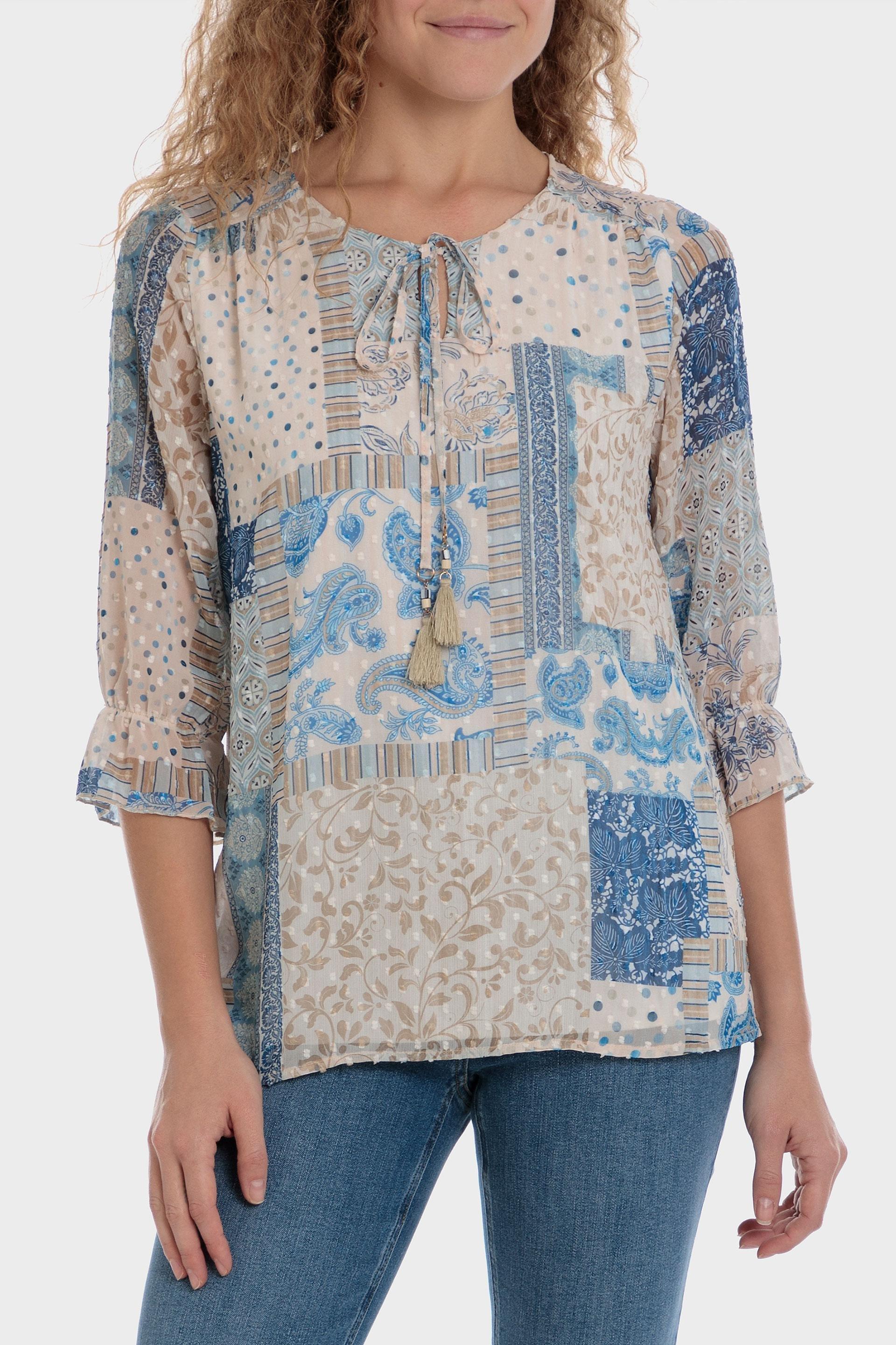 Punt Roma - Multicolour Plumetti Blouse