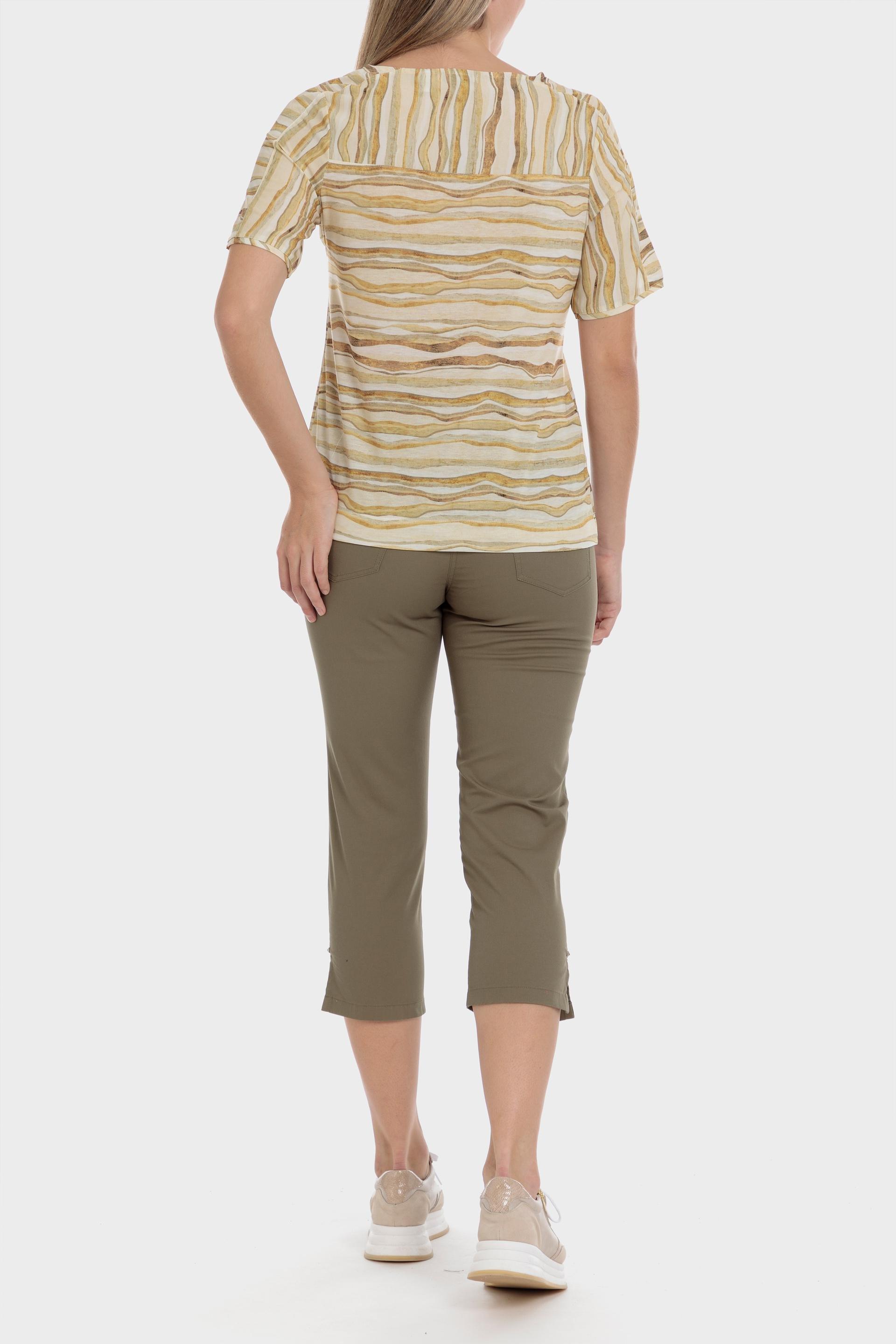 Punt Roma - Beige Printed T-Shirt