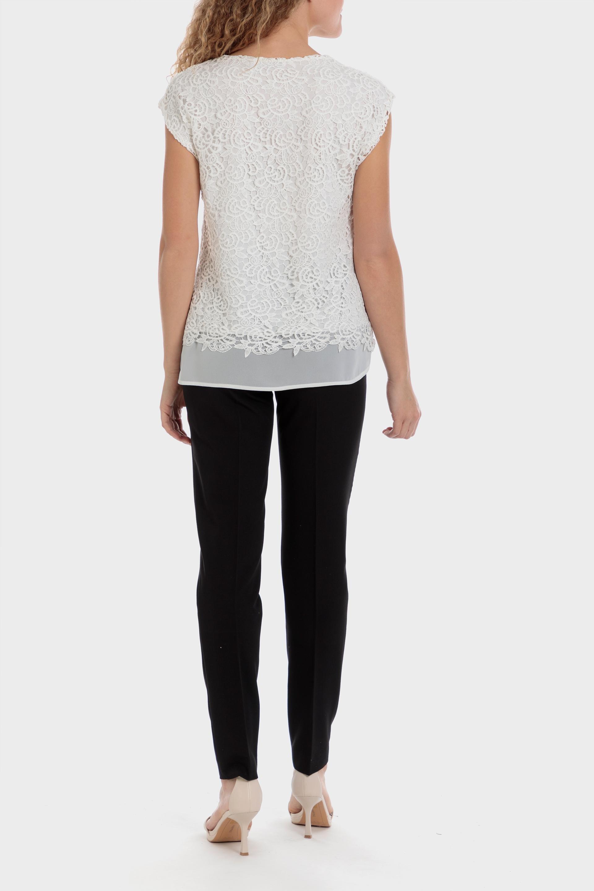 White Crochet T-Shirt, , large image number 3