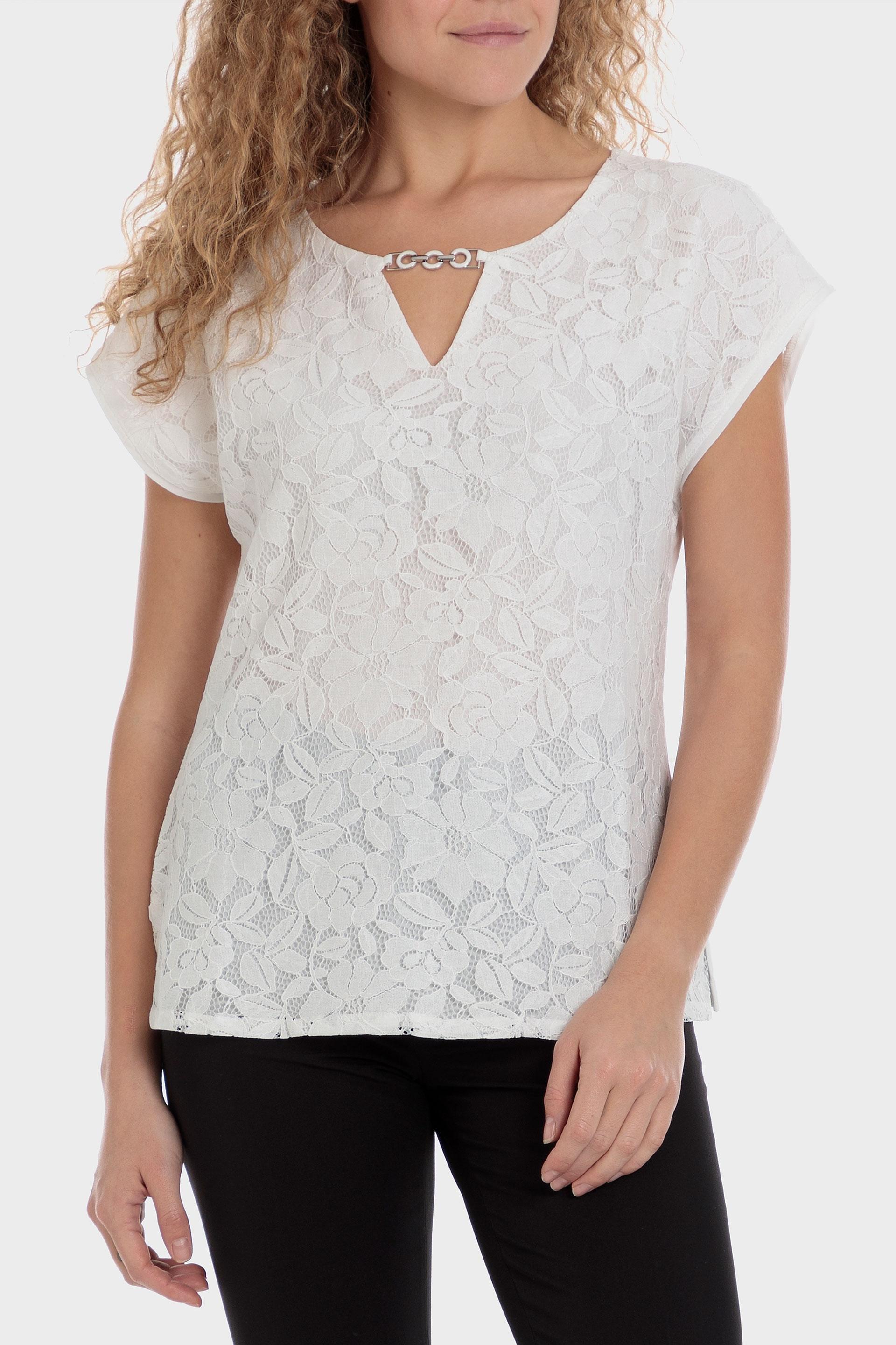 Punt Roma - White Lace T-Shirt