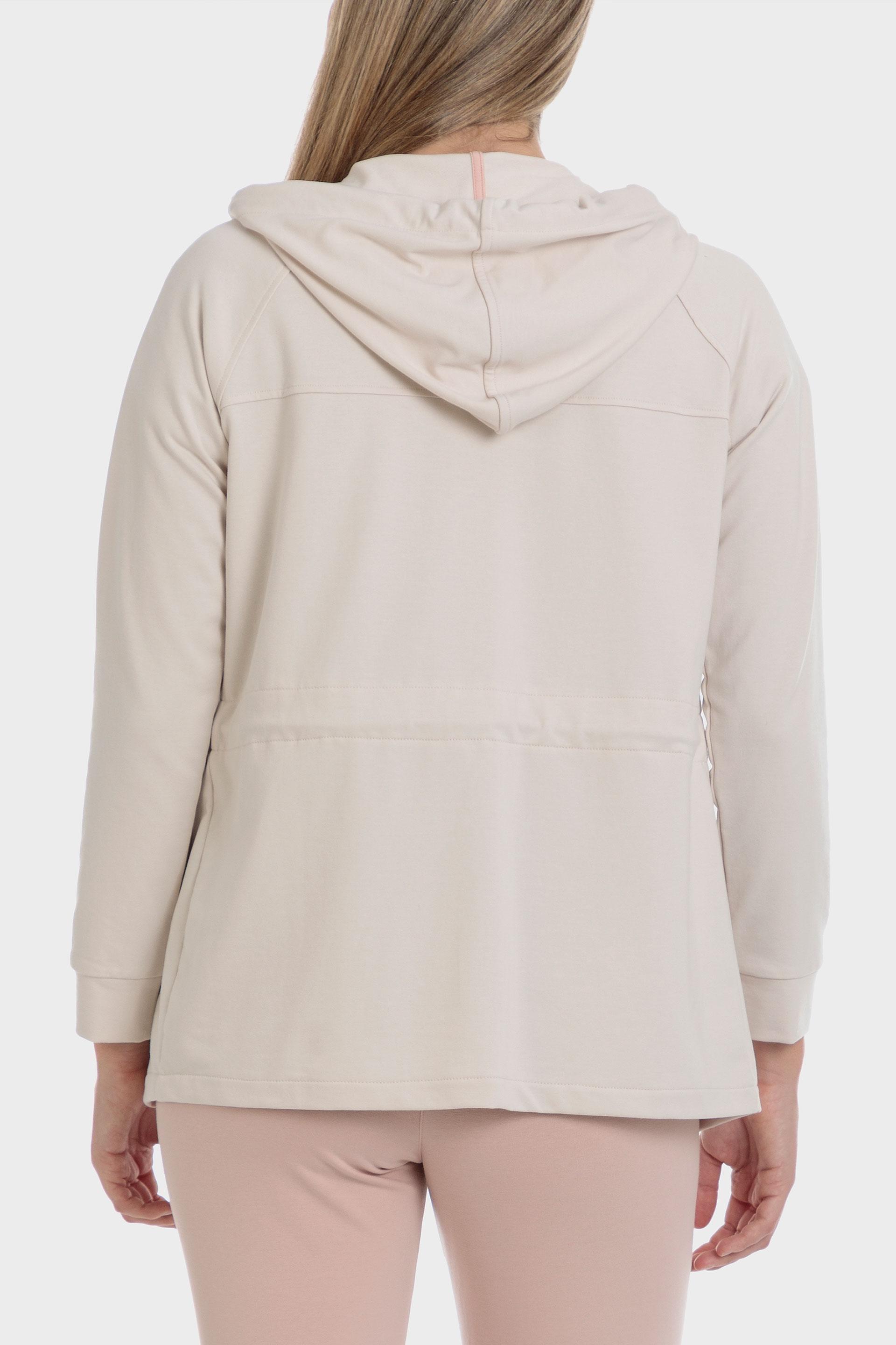 Grey Hooded Sports Jacket, , large image number 3