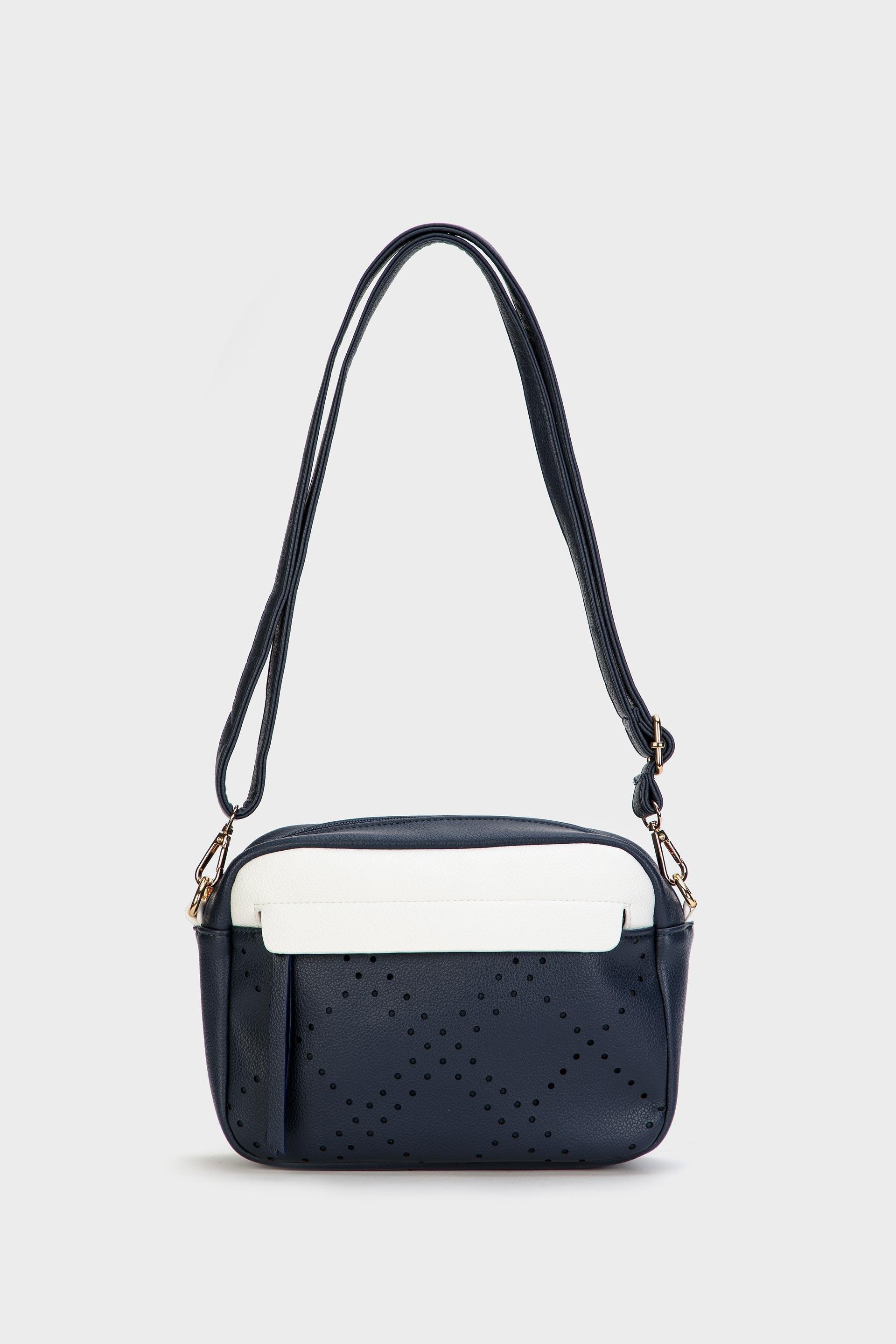 Navy Cut Out Shoulder Bag, , large image number 0