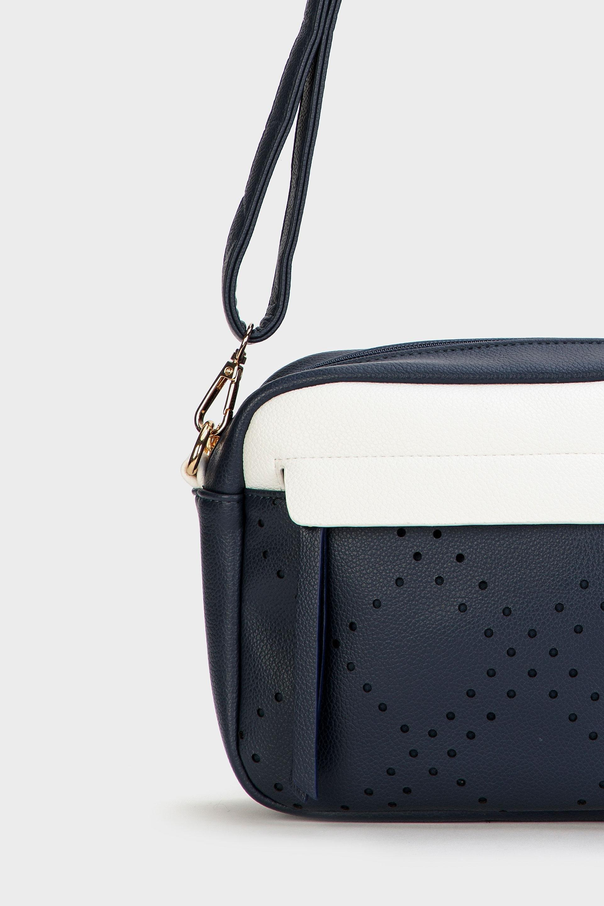 Navy Cut Out Shoulder Bag, , large image number 1