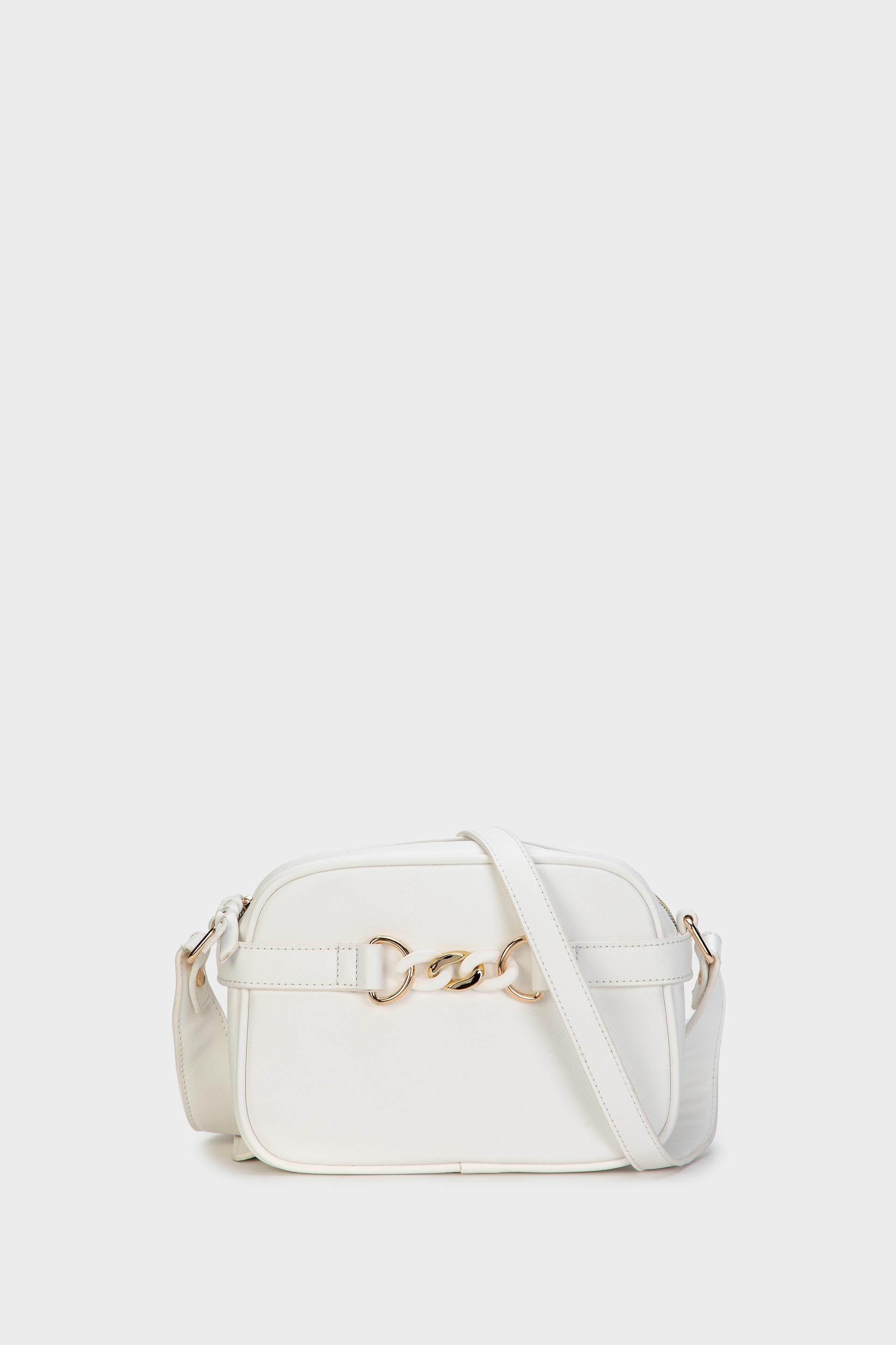 White Shoulder Bag, , large image number 0