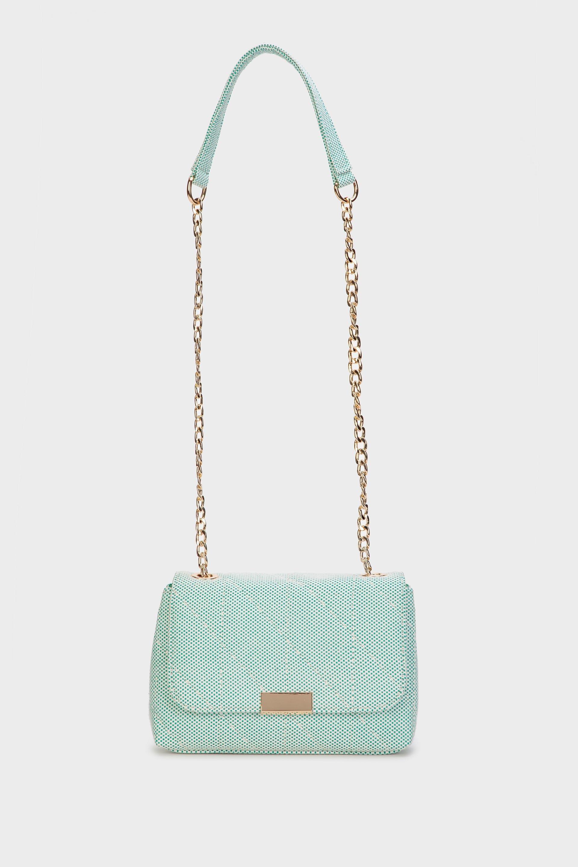 Green Padded Shoulder Bag, , large image number 0