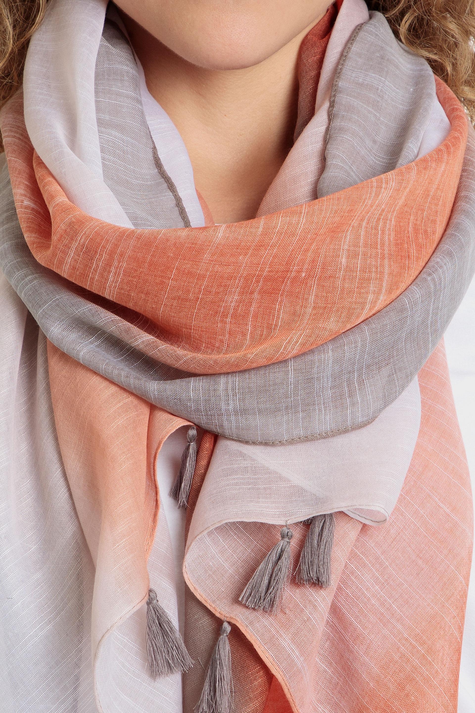 Multicolour Ombre Scarf, Red Cherry, large image number 1