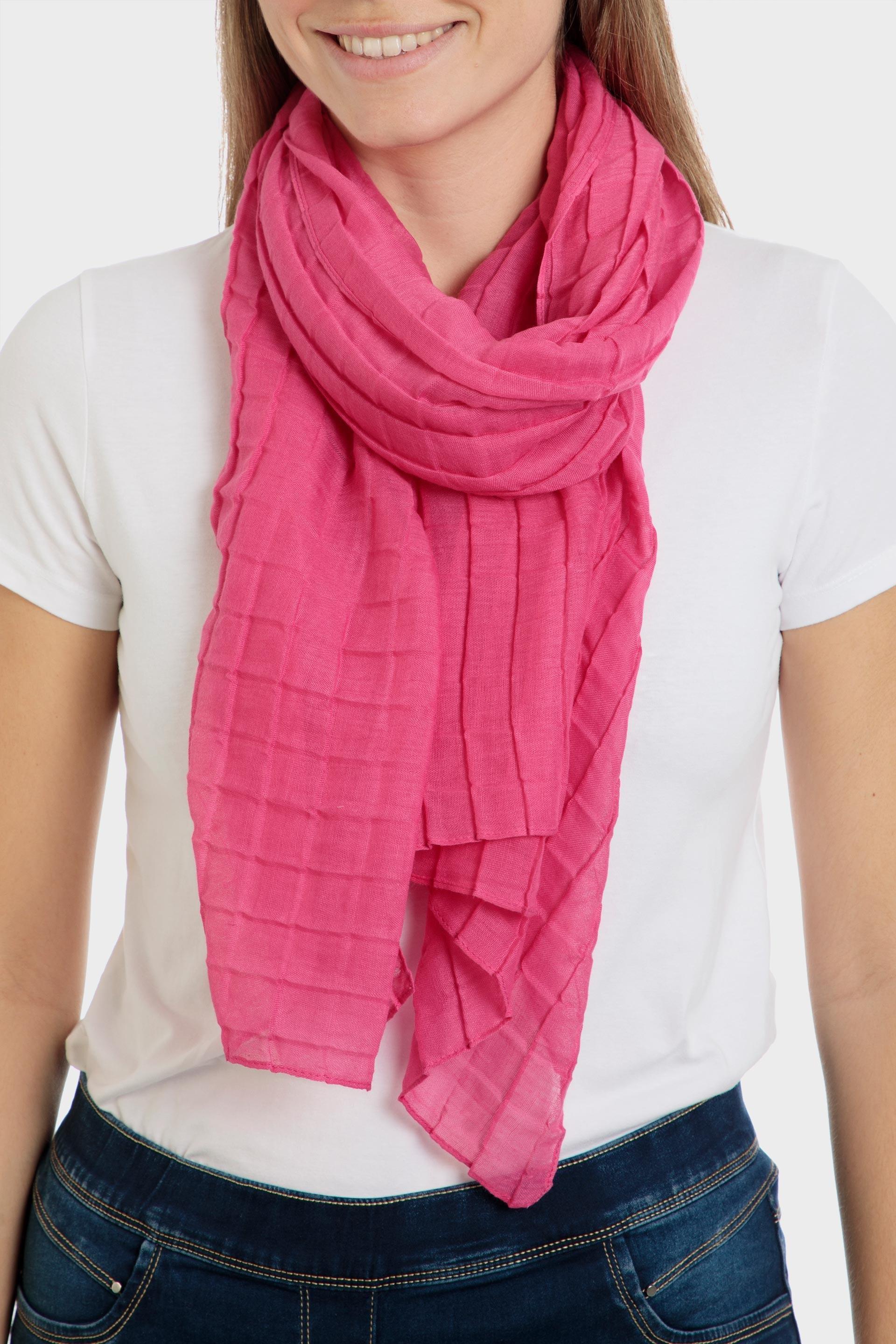 Pink Pleated Pashmina, , large image number 0