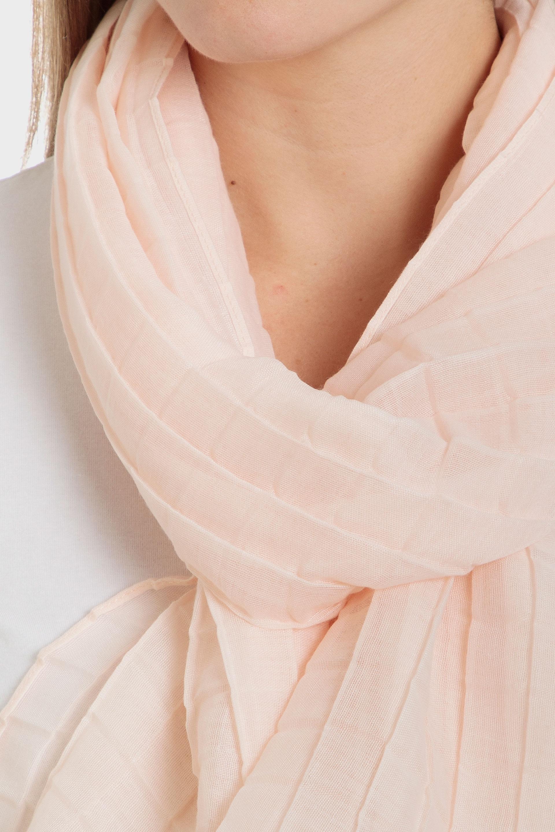 Beige Pleated Pashmina, , large image number 1